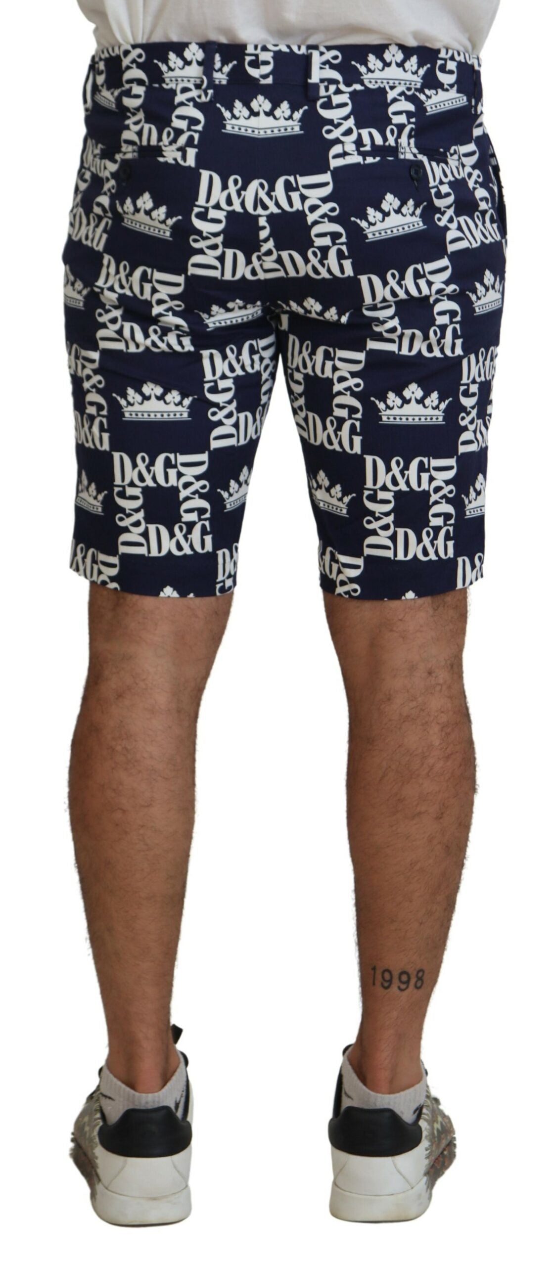 Dolce &amp; Gabbana Short chino décontracté à imprimé couronne