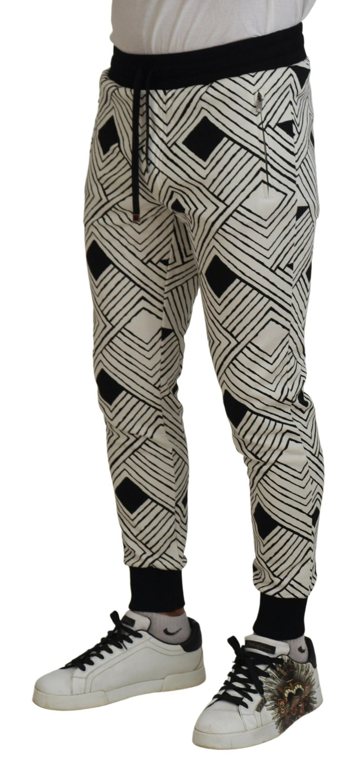 Dolce &amp; Gabbana Pantalon de survêtement sport monochrome élégant