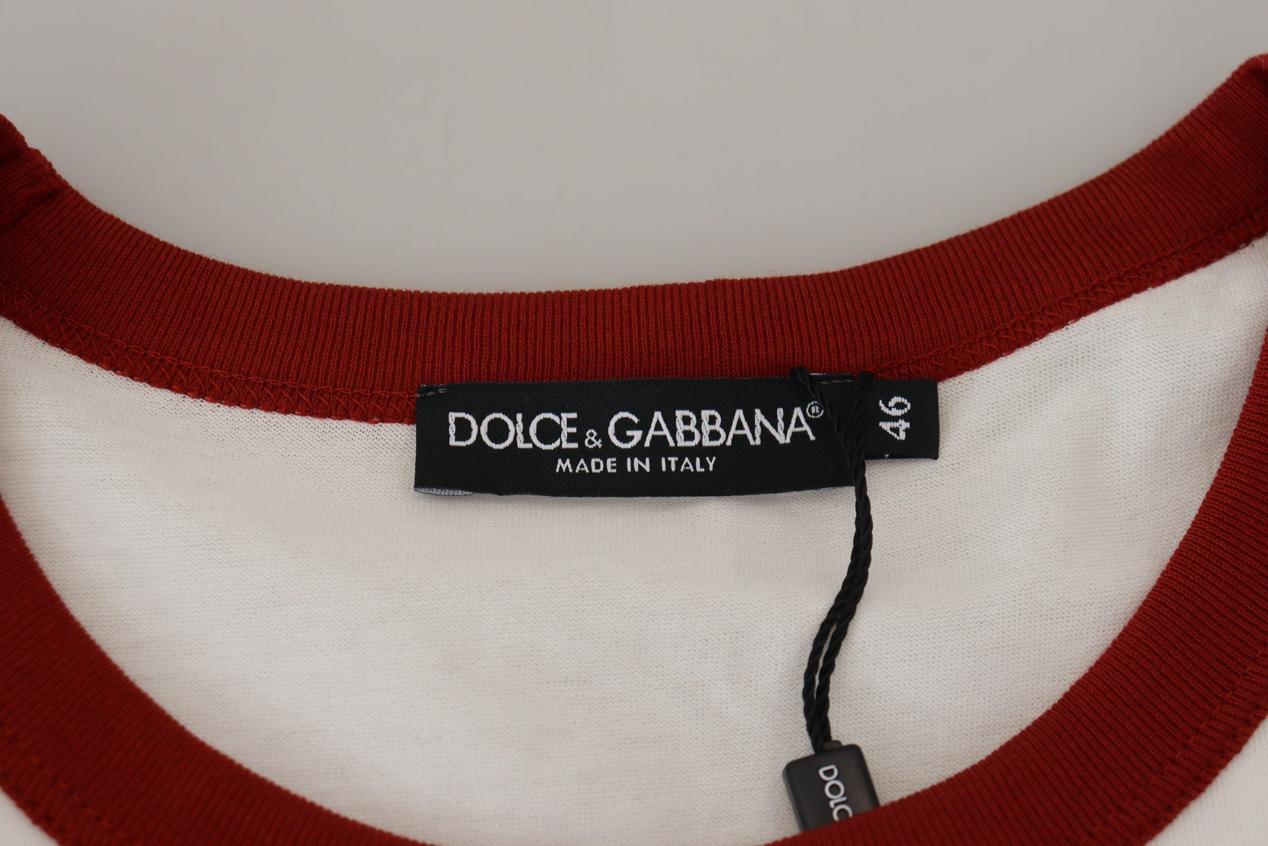 Dolce &amp; Gabbana T-shirt en coton blanc élégant à col rond