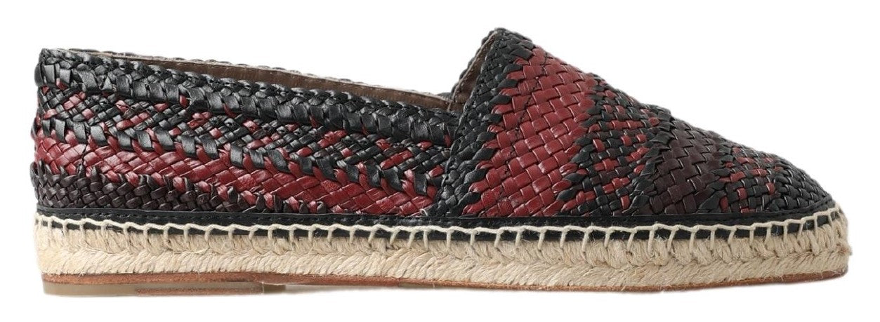 Dolce &amp; Gabbana Espadrilles élégantes en cuir tressé