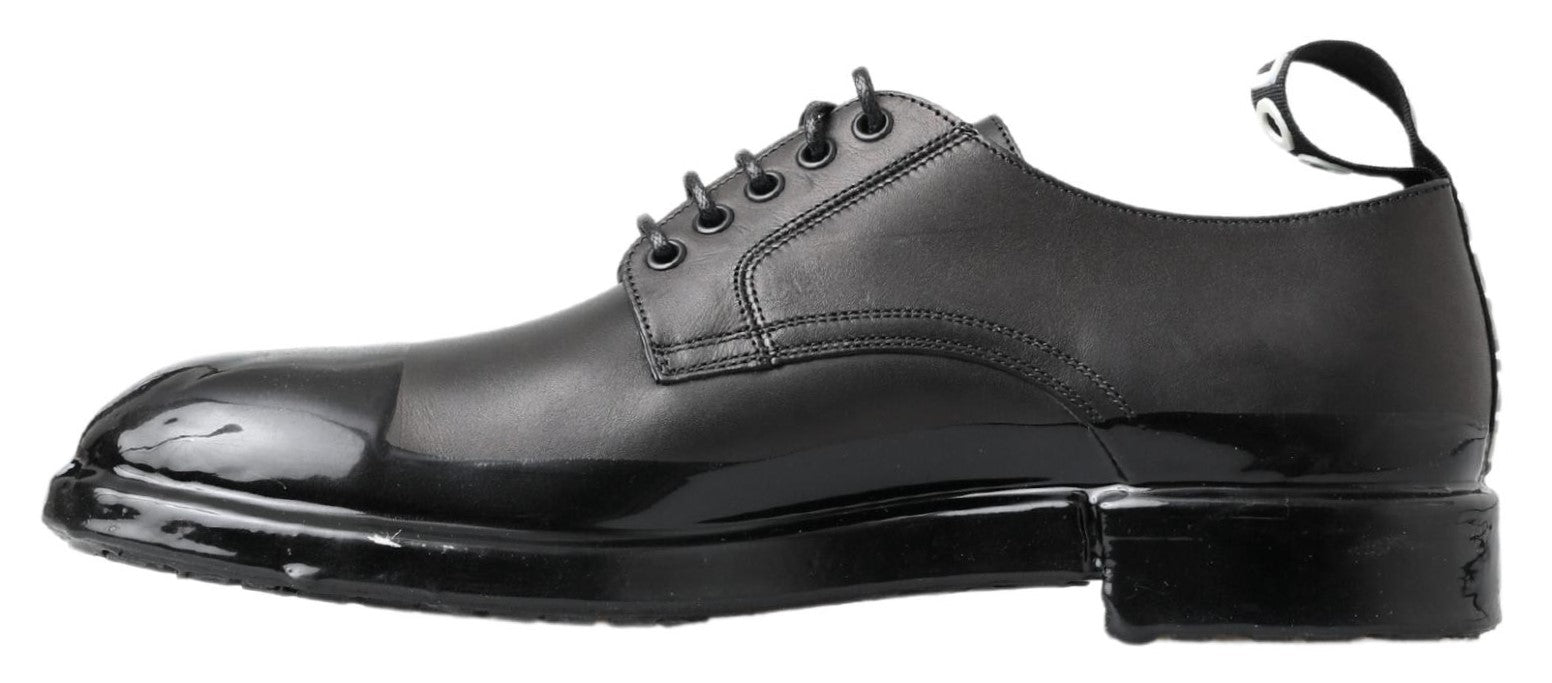 Dolce &amp; Gabbana Chaussures Derby élégantes en cuir à lacets en noir