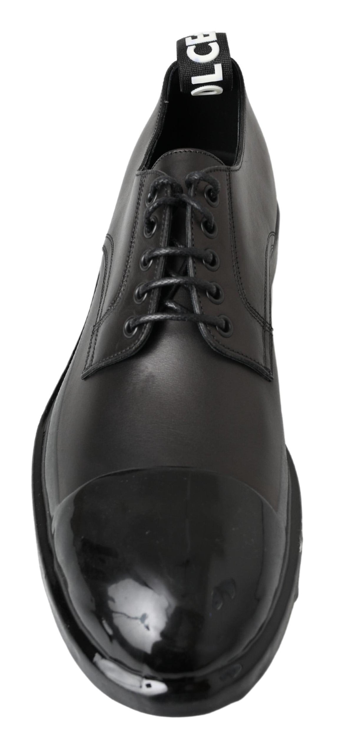 Dolce &amp; Gabbana Chaussures Derby élégantes en cuir à lacets en noir