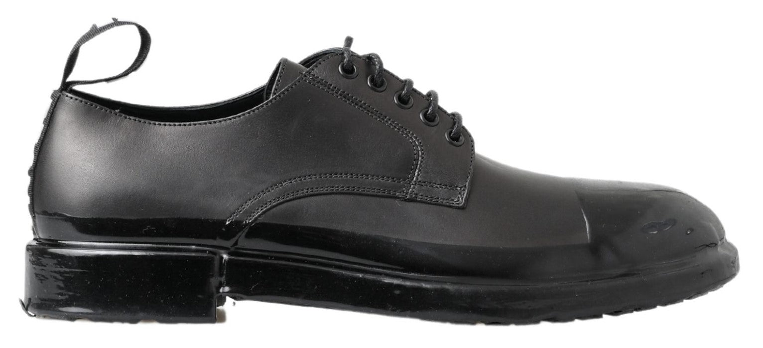 Dolce &amp; Gabbana Chaussures Derby élégantes en cuir à lacets en noir