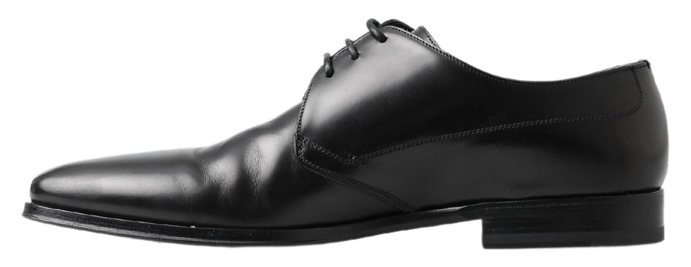 Dolce &amp; Gabbana Chaussures Derby classiques en cuir noir