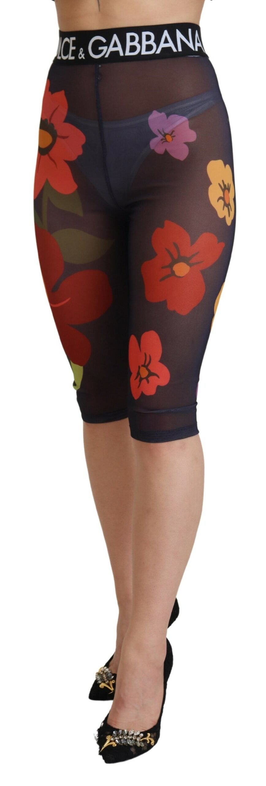 Dolce &amp; Gabbana Leggings taille haute élégants à imprimé floral