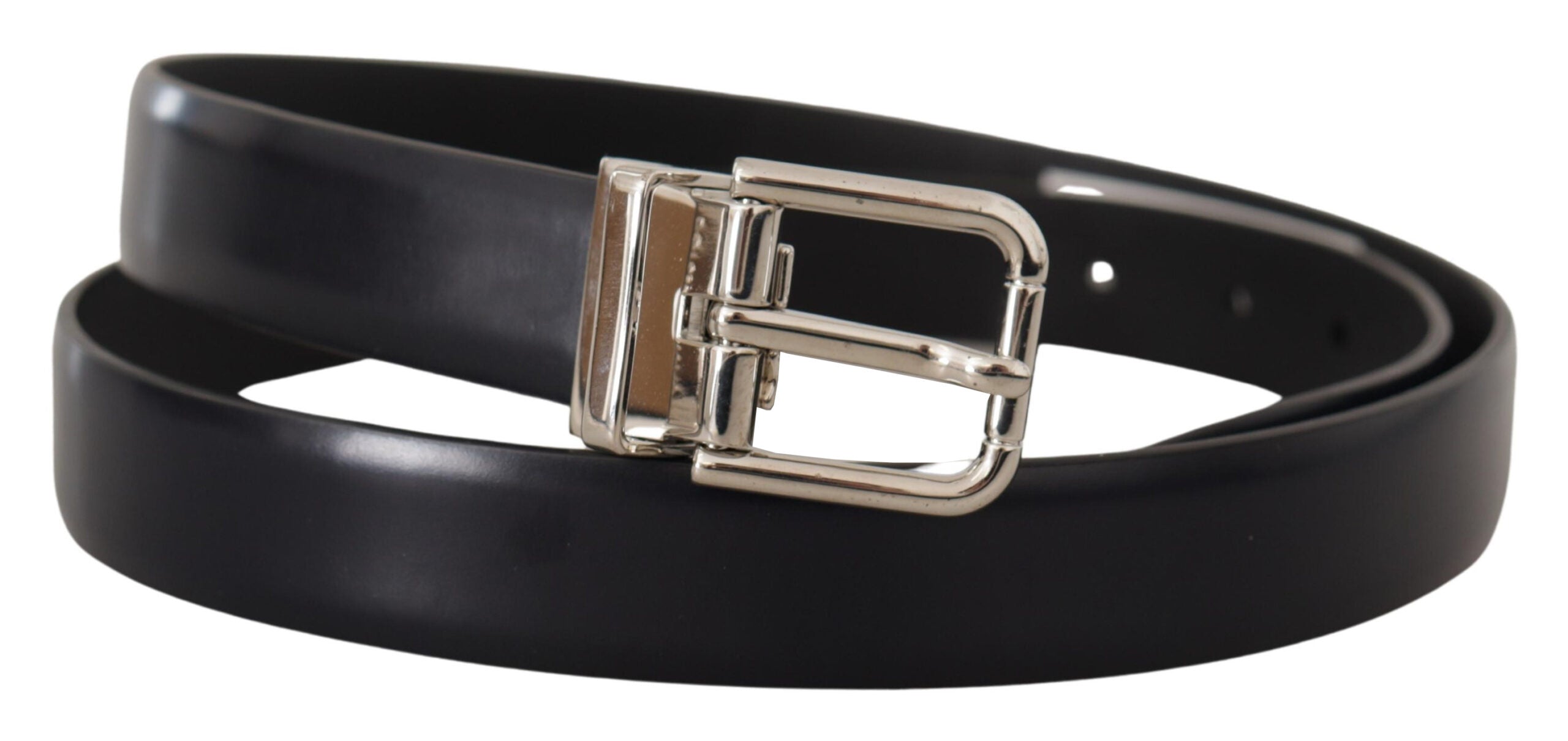 Dolce &amp; Gabbana Ceinture en cuir élégante avec boucle en métal