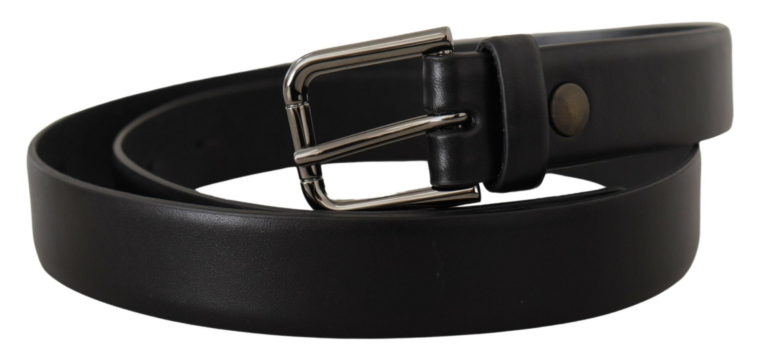 Dolce &amp; Gabbana Ceinture classique élégante en cuir noir