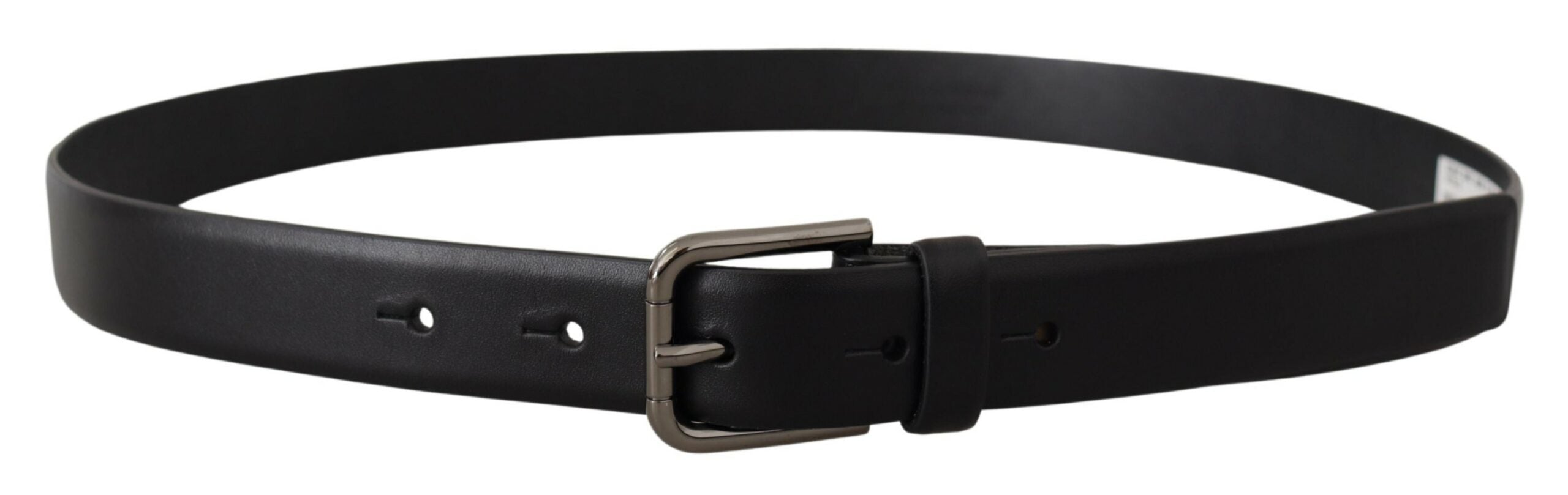 Dolce &amp; Gabbana Ceinture classique élégante en cuir noir