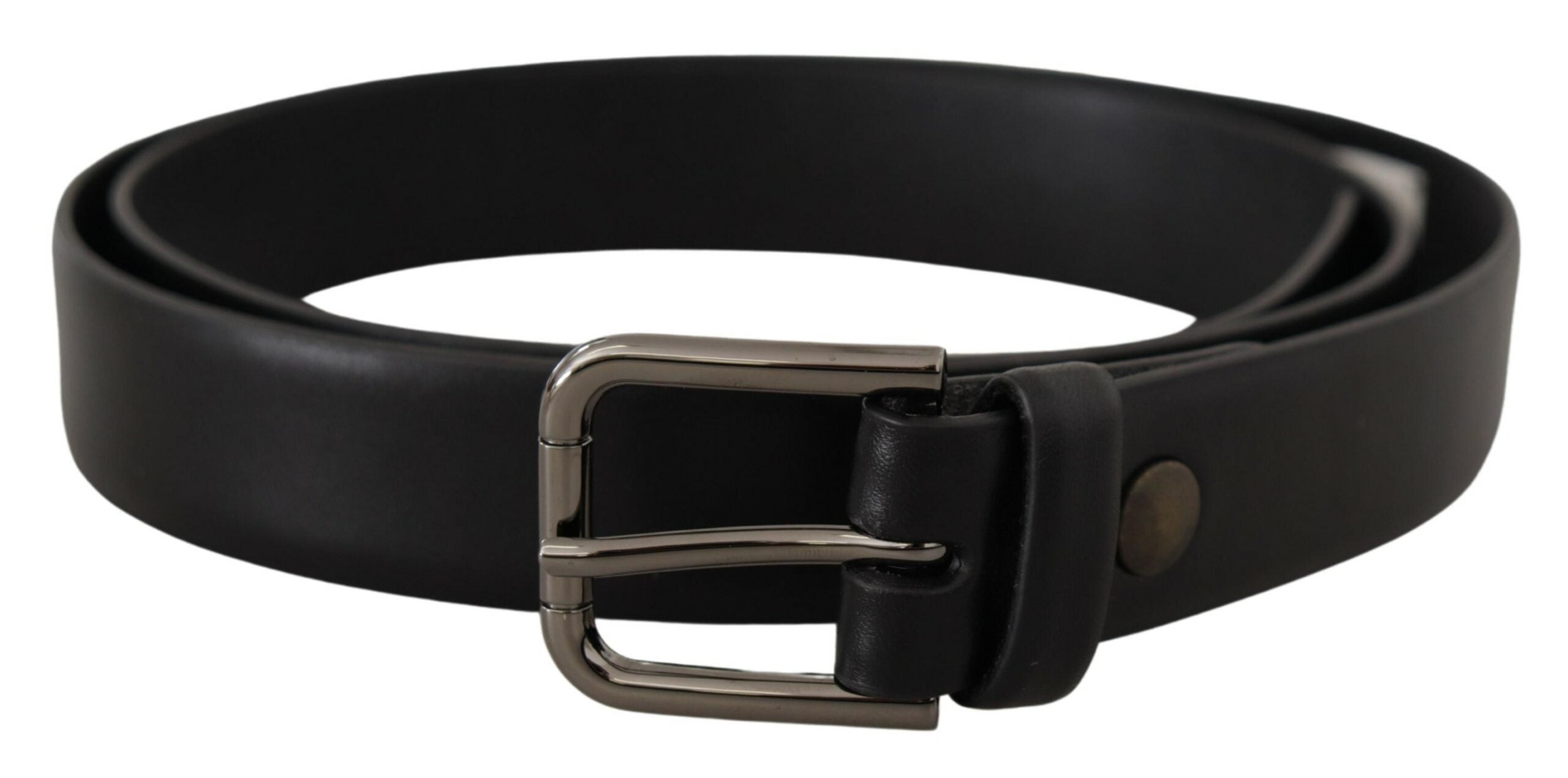 Dolce &amp; Gabbana Ceinture classique élégante en cuir noir