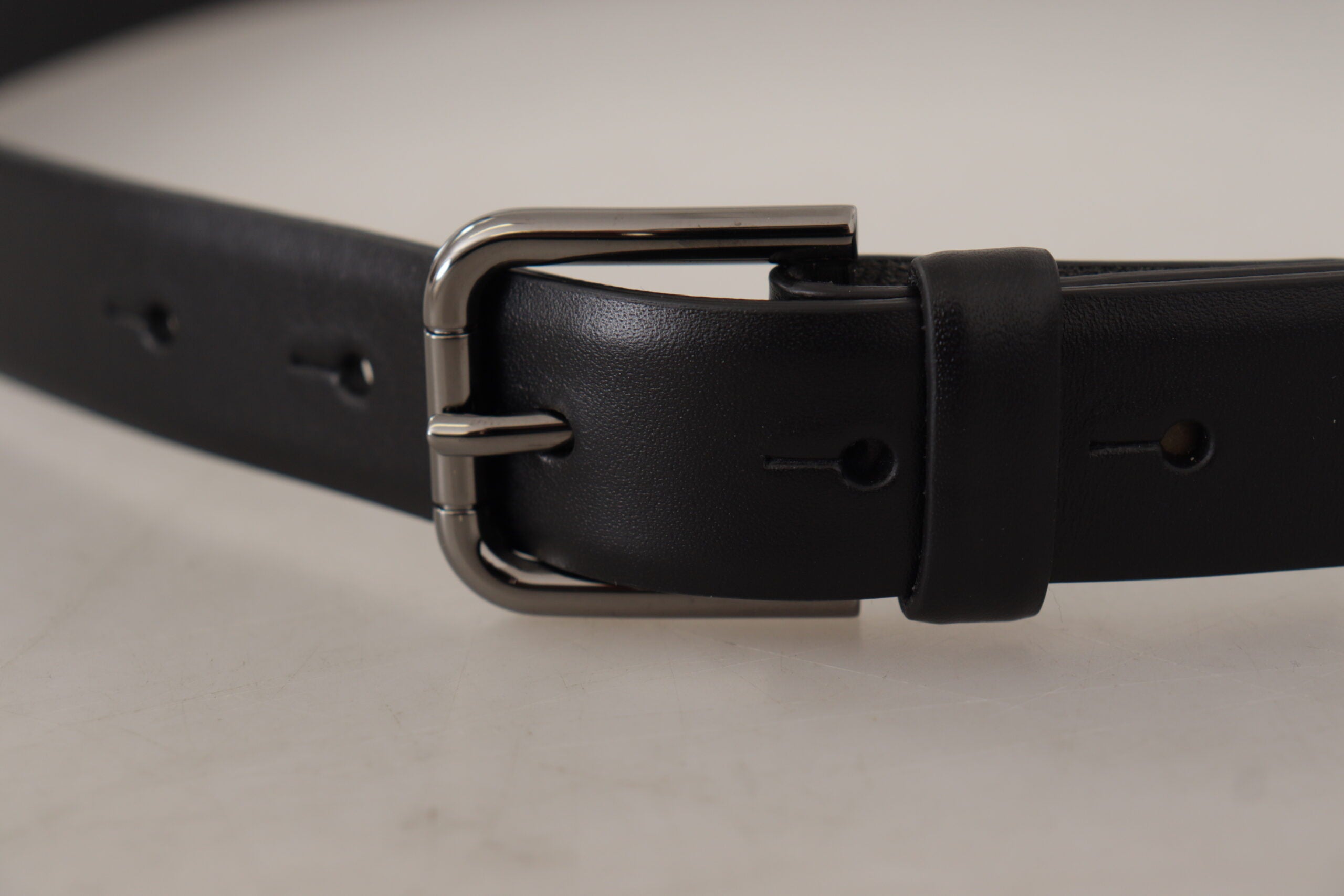 Dolce &amp; Gabbana Ceinture classique élégante en cuir noir