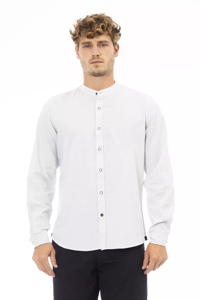 Baldinini Trend Chemise élégante à col mao pour homme