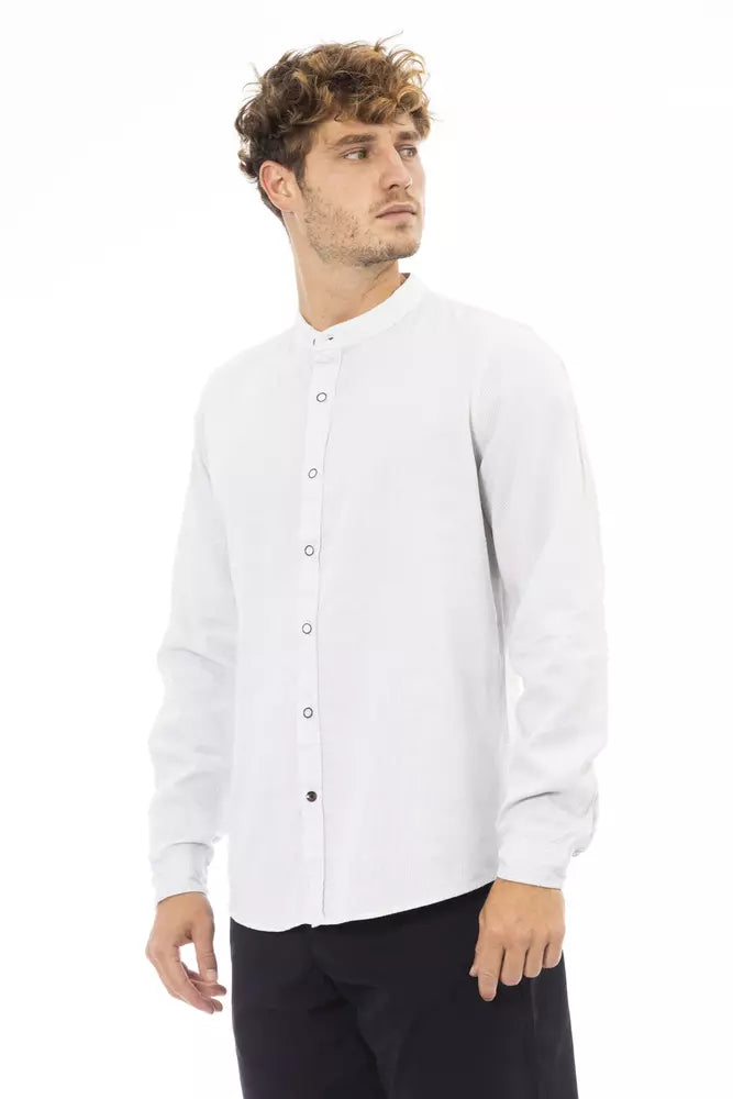 Baldinini Trend Chemise élégante à col mao pour homme