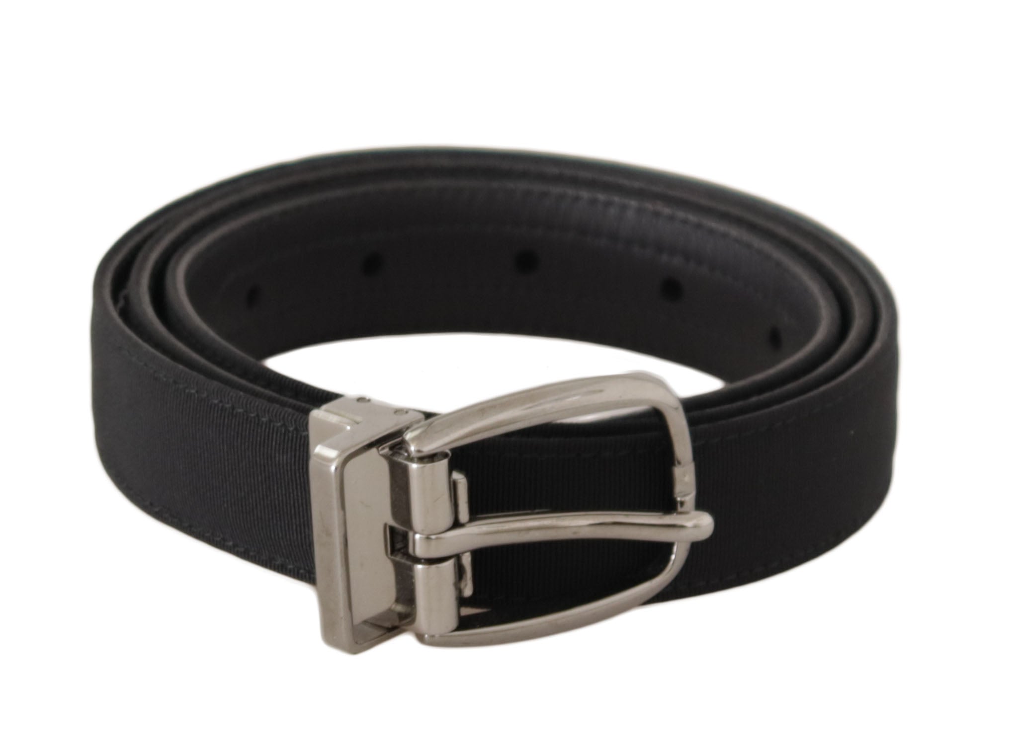 Dolce &amp; Gabbana Ceinture de créateur en cuir noir élégante