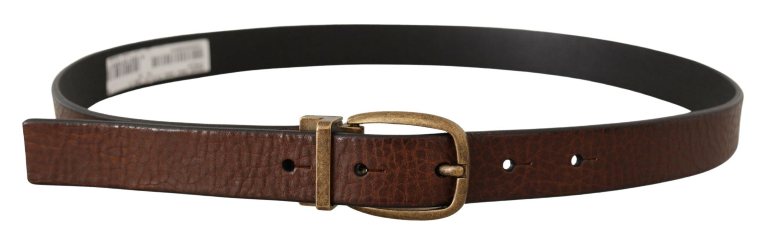 Dolce &amp; Gabbana Ceinture en cuir élégante avec boucle en métal