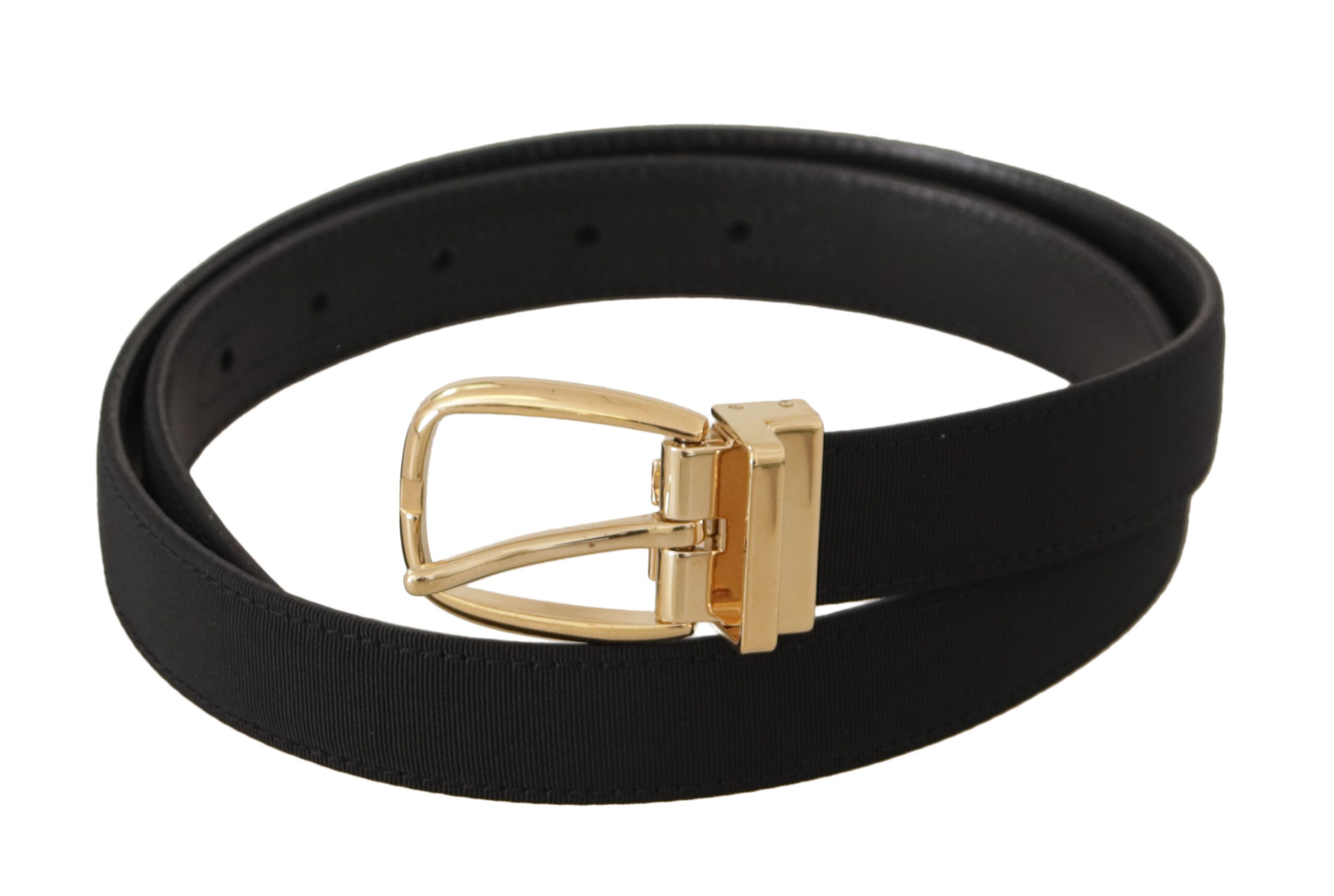 Dolce &amp; Gabbana Ceinture élégante en cuir noir