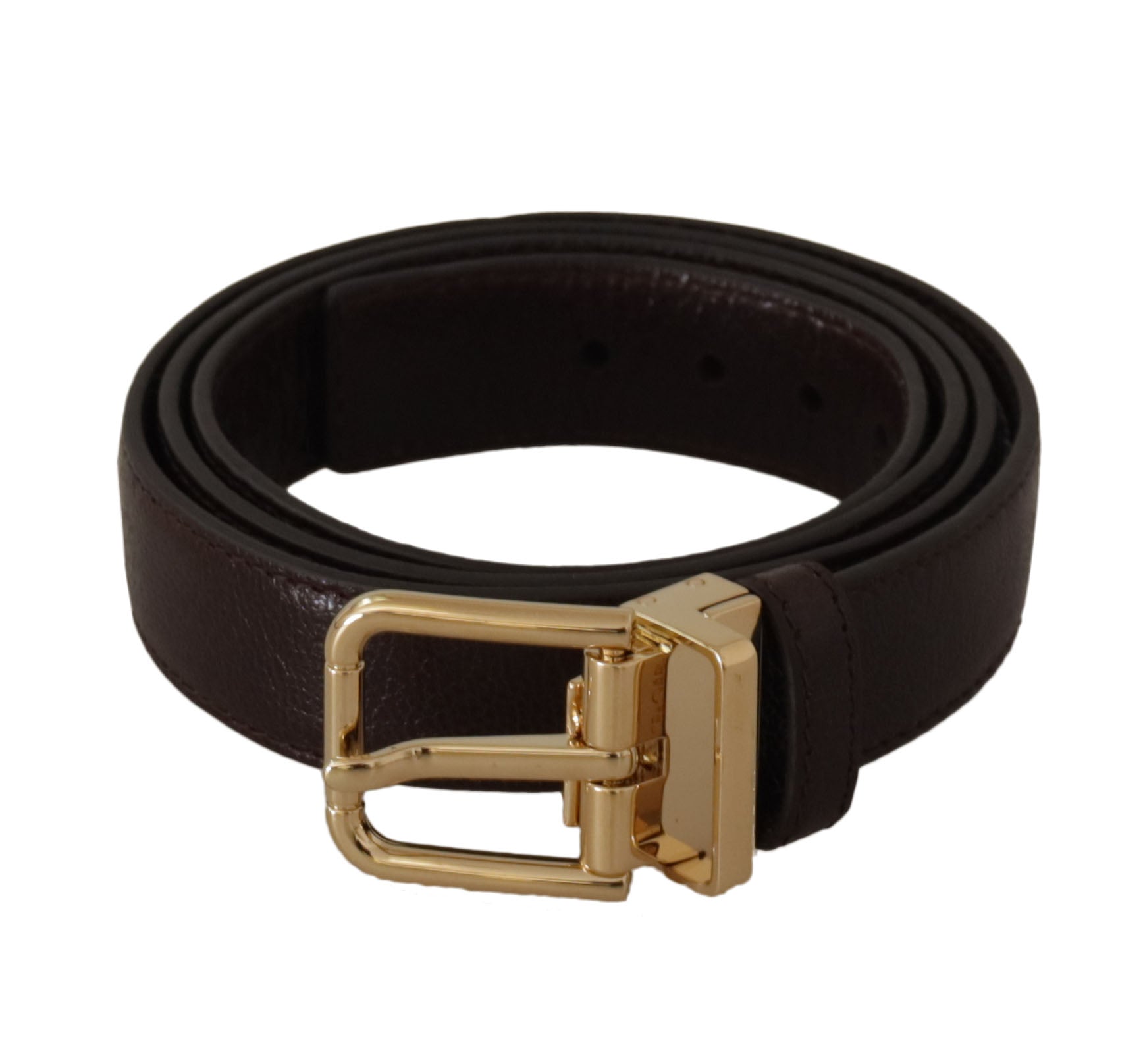 Dolce &amp; Gabbana Ceinture en cuir élégante avec boucle en métal