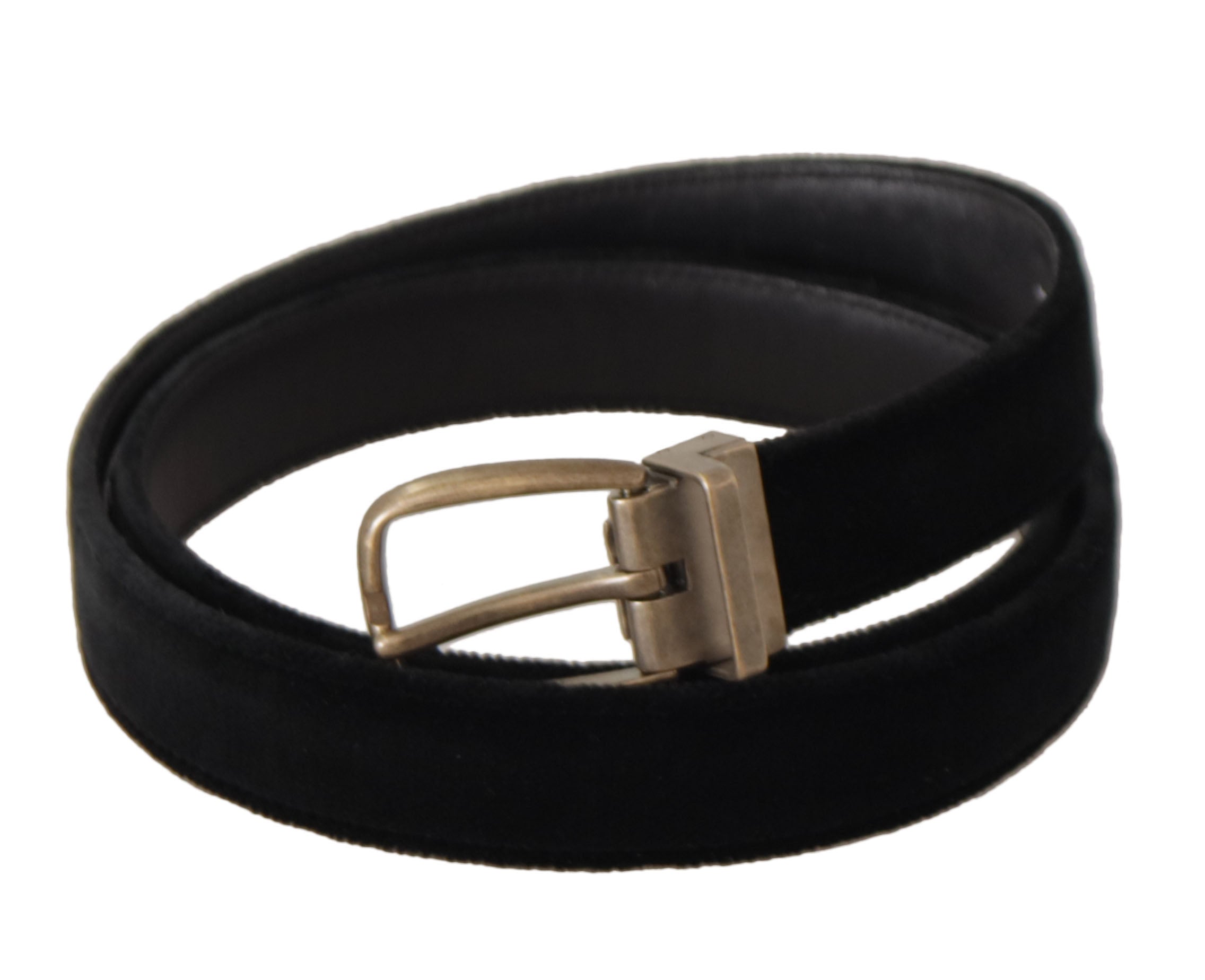 Dolce &amp; Gabbana Ceinture de créateur en cuir noir élégante