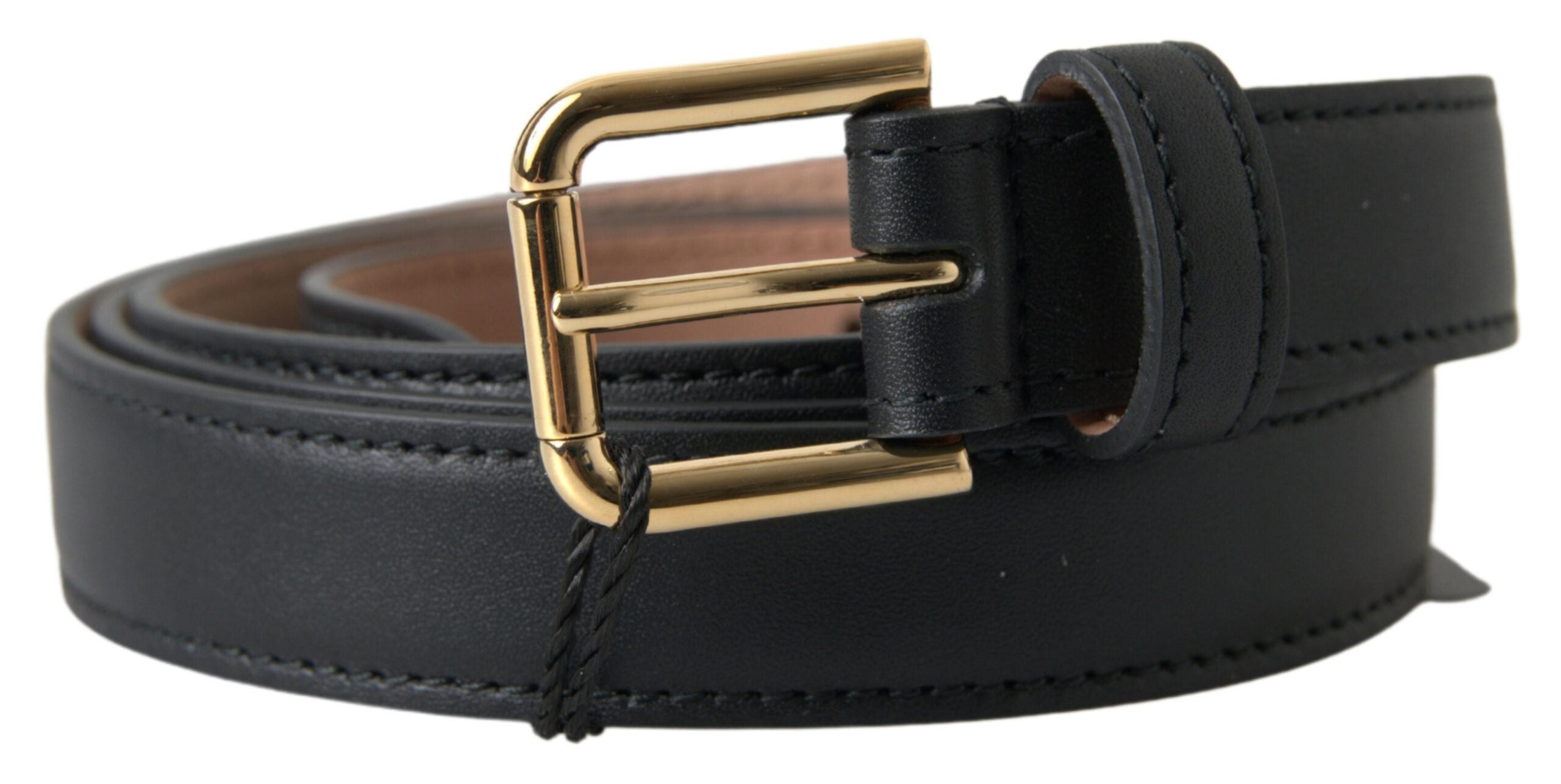 Dolce &amp; Gabbana Ceinture élégante en cuir italien avec boucle en métal