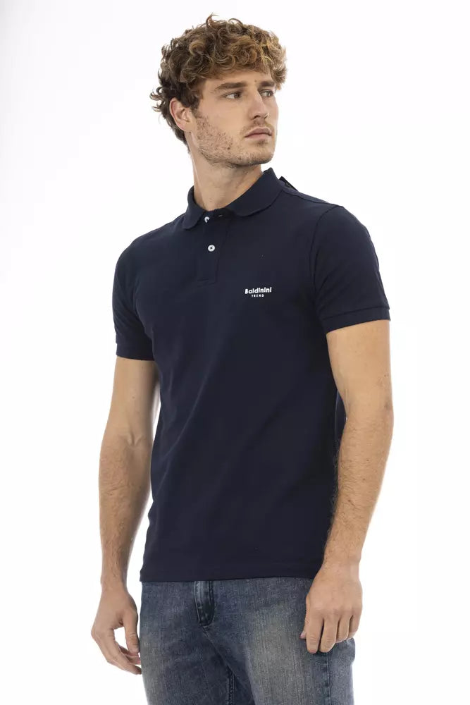 Baldinini Trend Blue Cotton Men Polo