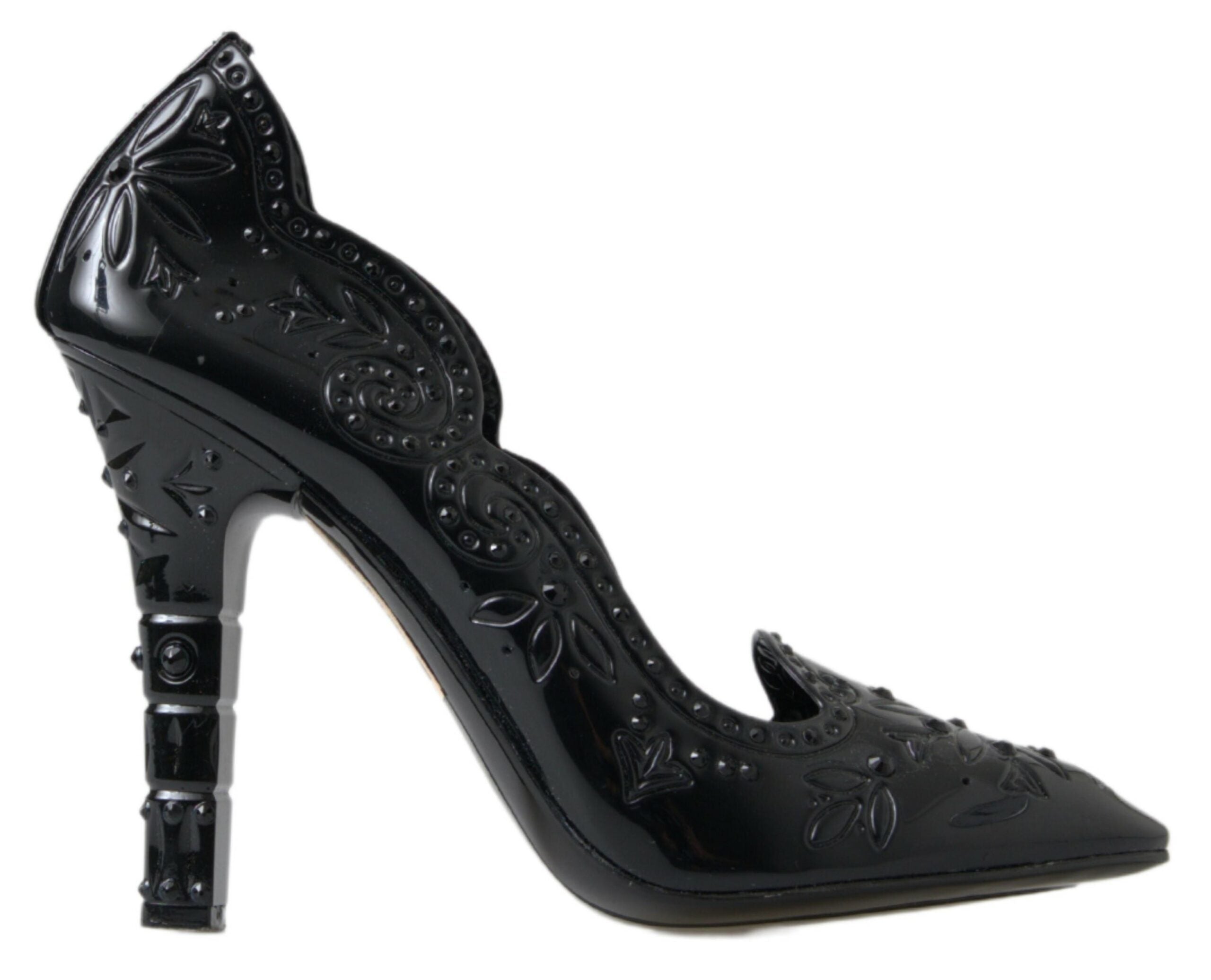 Dolce &amp; Gabbana Élégantes escarpins Cendrillon en cristal noir