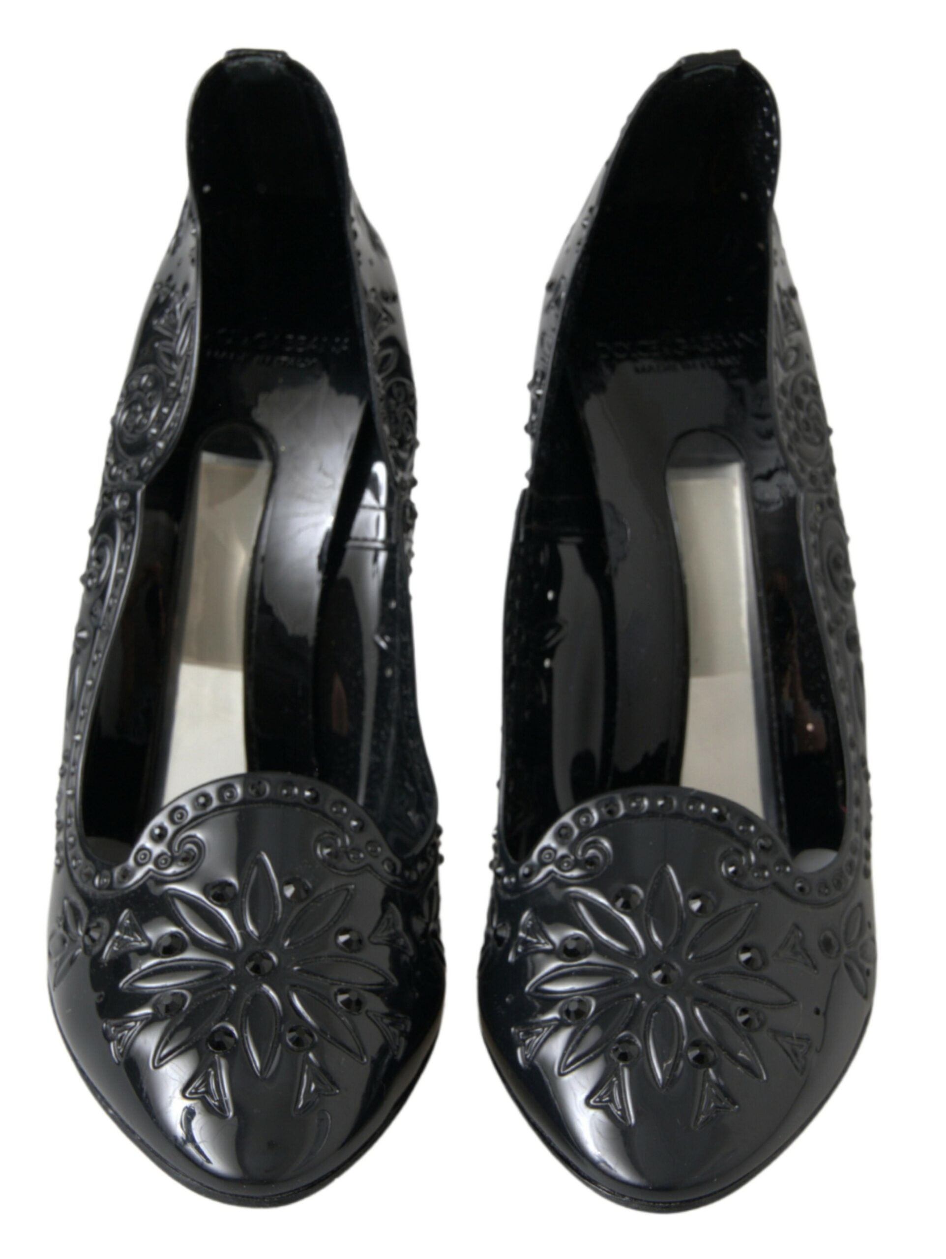 Dolce &amp; Gabbana Élégantes escarpins Cendrillon en cristal noir