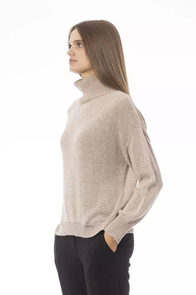 Baldinini Trend Chic Pull Col Volcan Beige