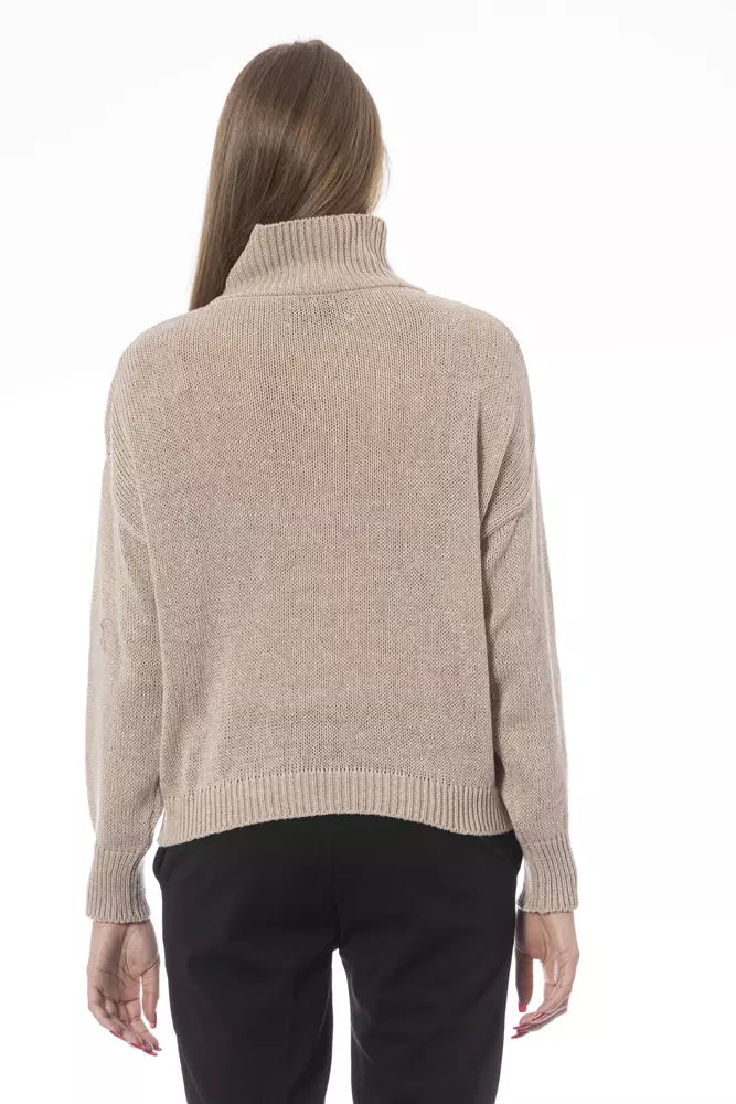 Baldinini Trend Chic Pull Col Volcan Beige