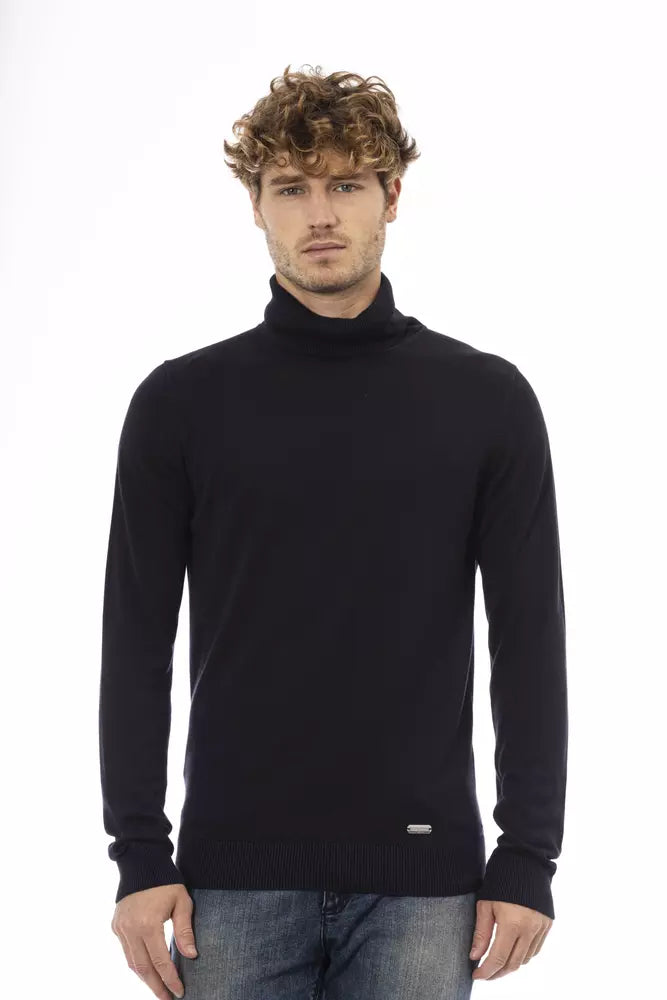 Baldinini Trend Pull élégant en modal et cachemire bleu pour homme