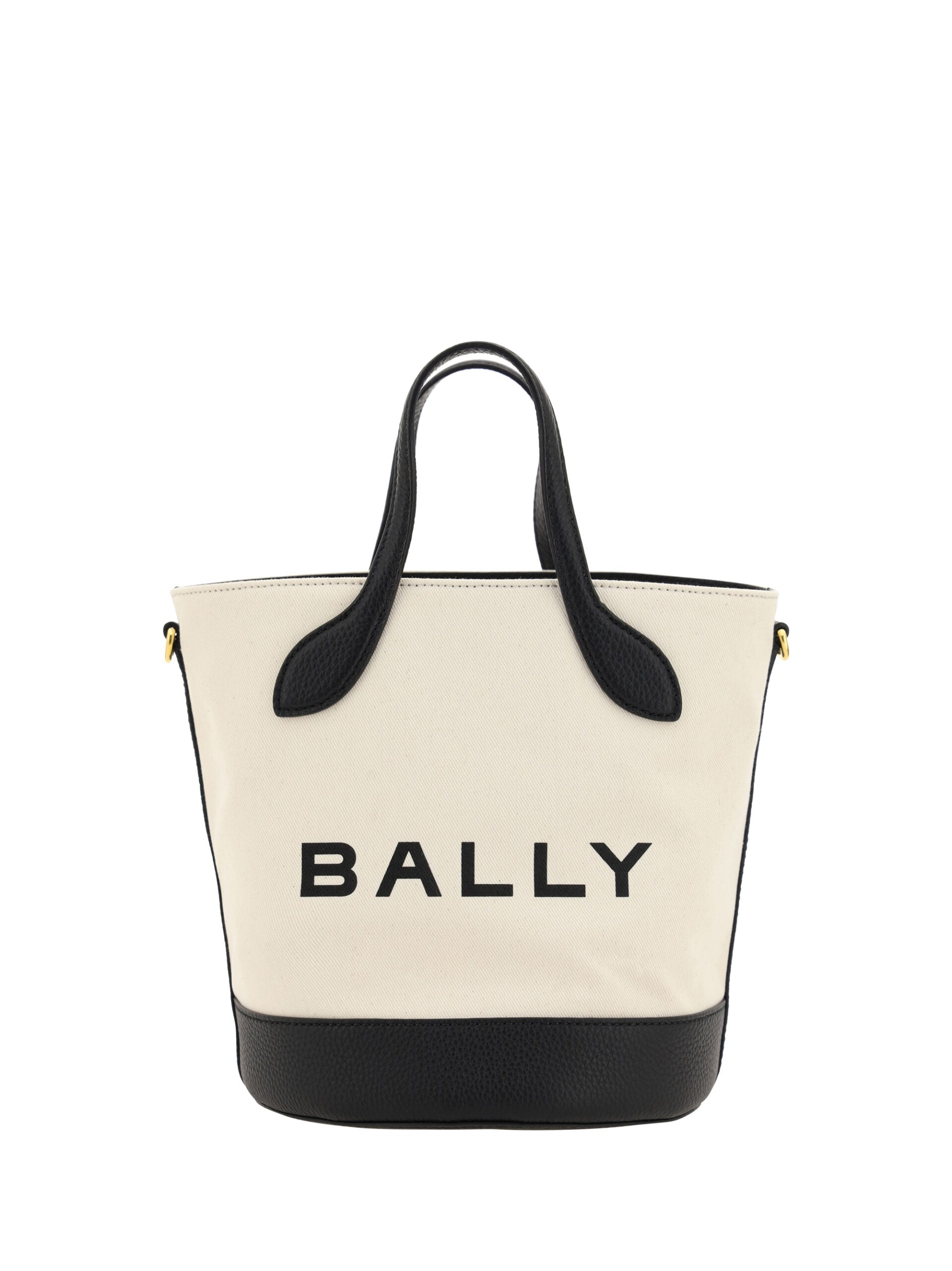 Bally - Sac seau élégant à monogramme en noir et blanc