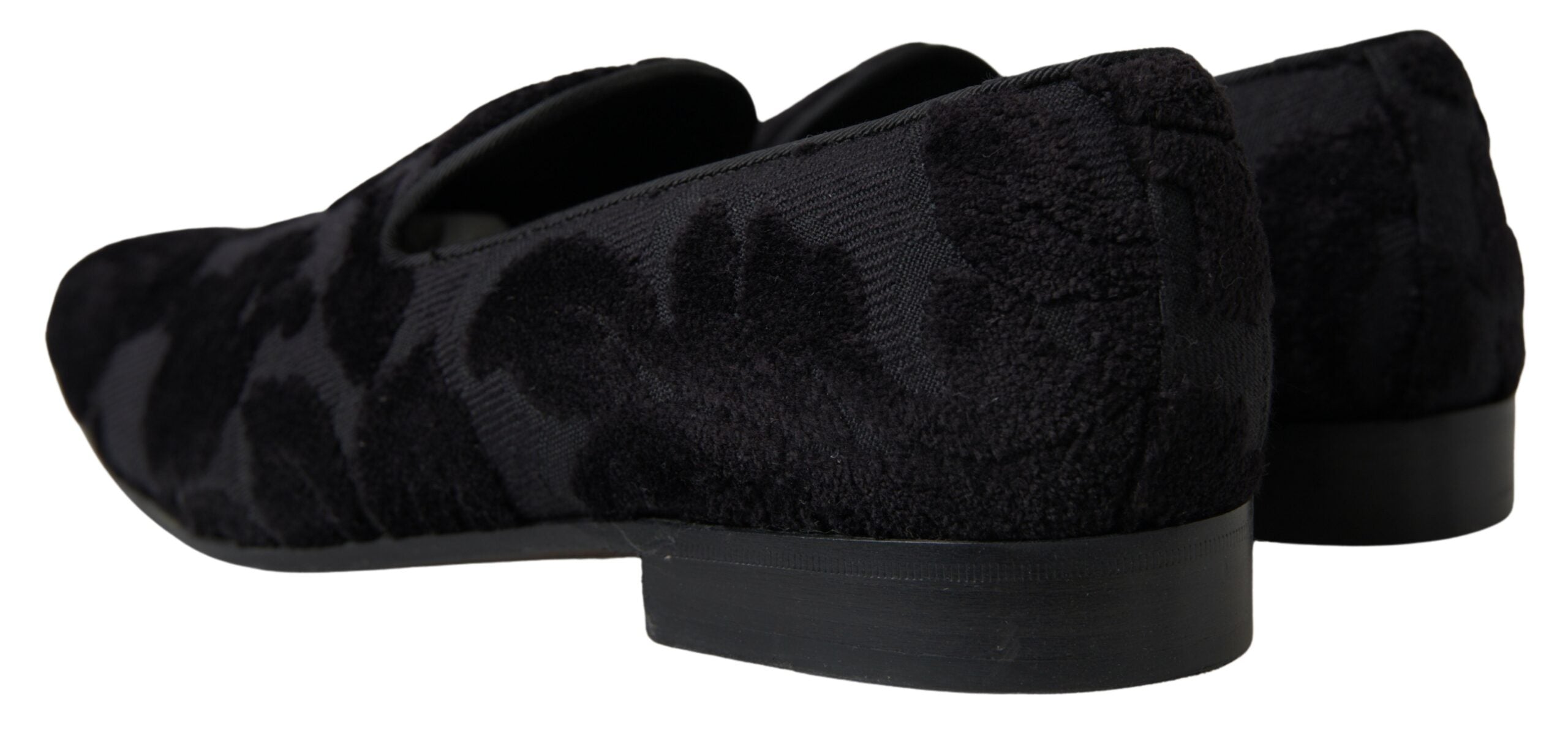 Dolce &amp; Gabbana Mocassins vintage noirs exquis pour hommes