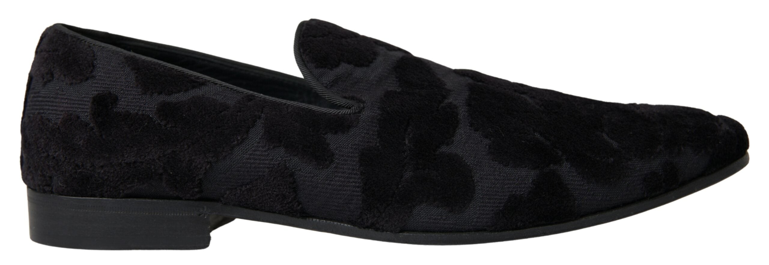 Dolce &amp; Gabbana Mocassins vintage noirs exquis pour hommes