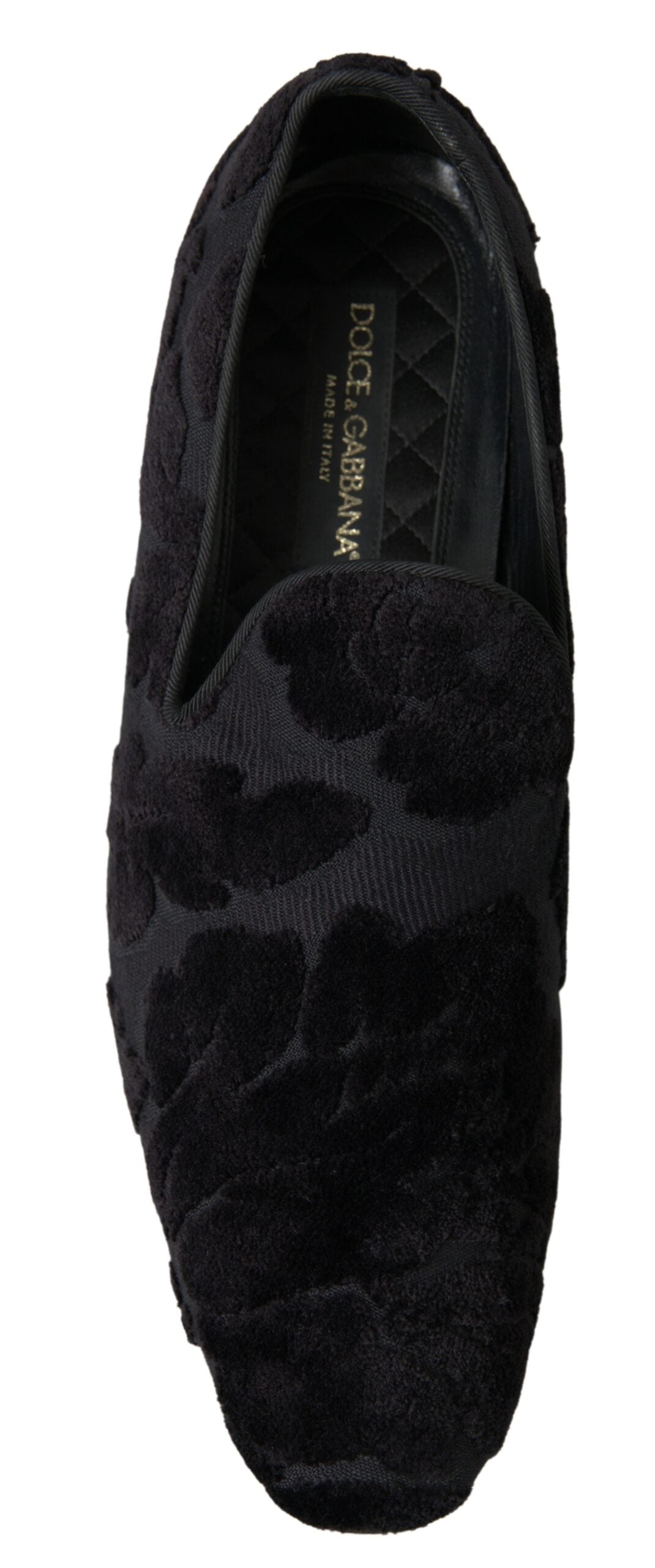 Dolce &amp; Gabbana Mocassins vintage noirs exquis pour hommes