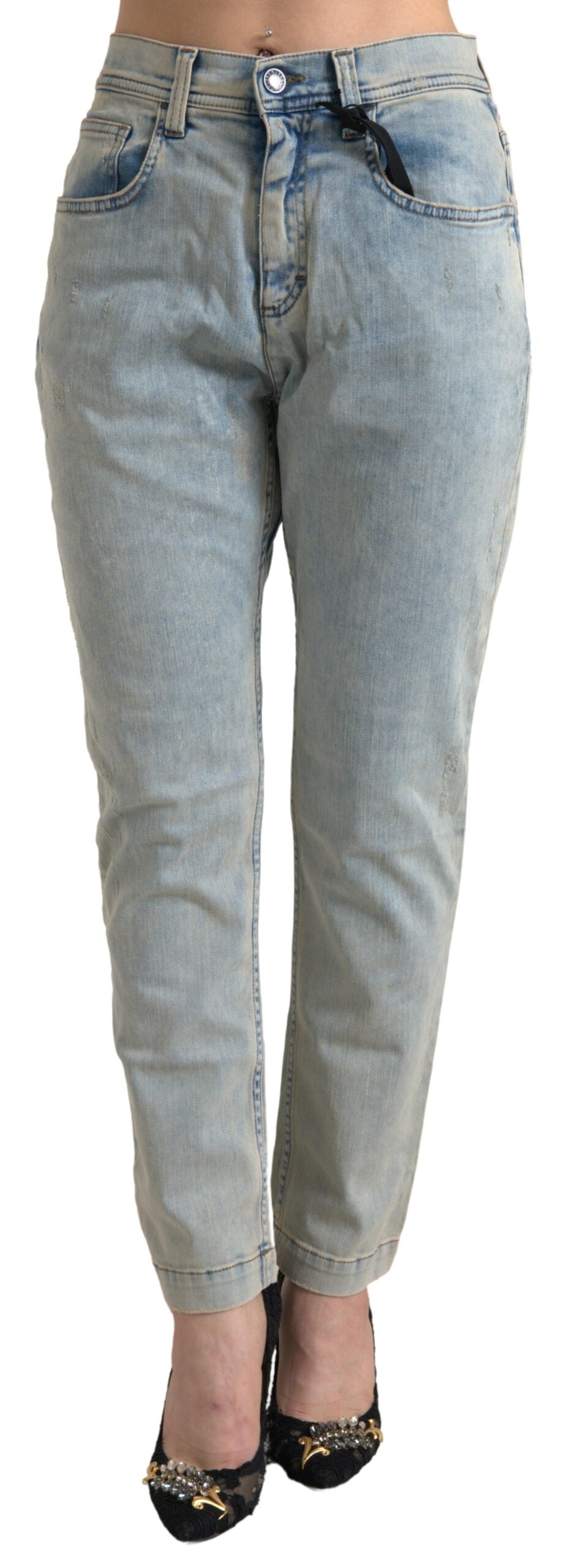 Dolce &amp; Gabbana Chic Jean skinny taille moyenne en bleu