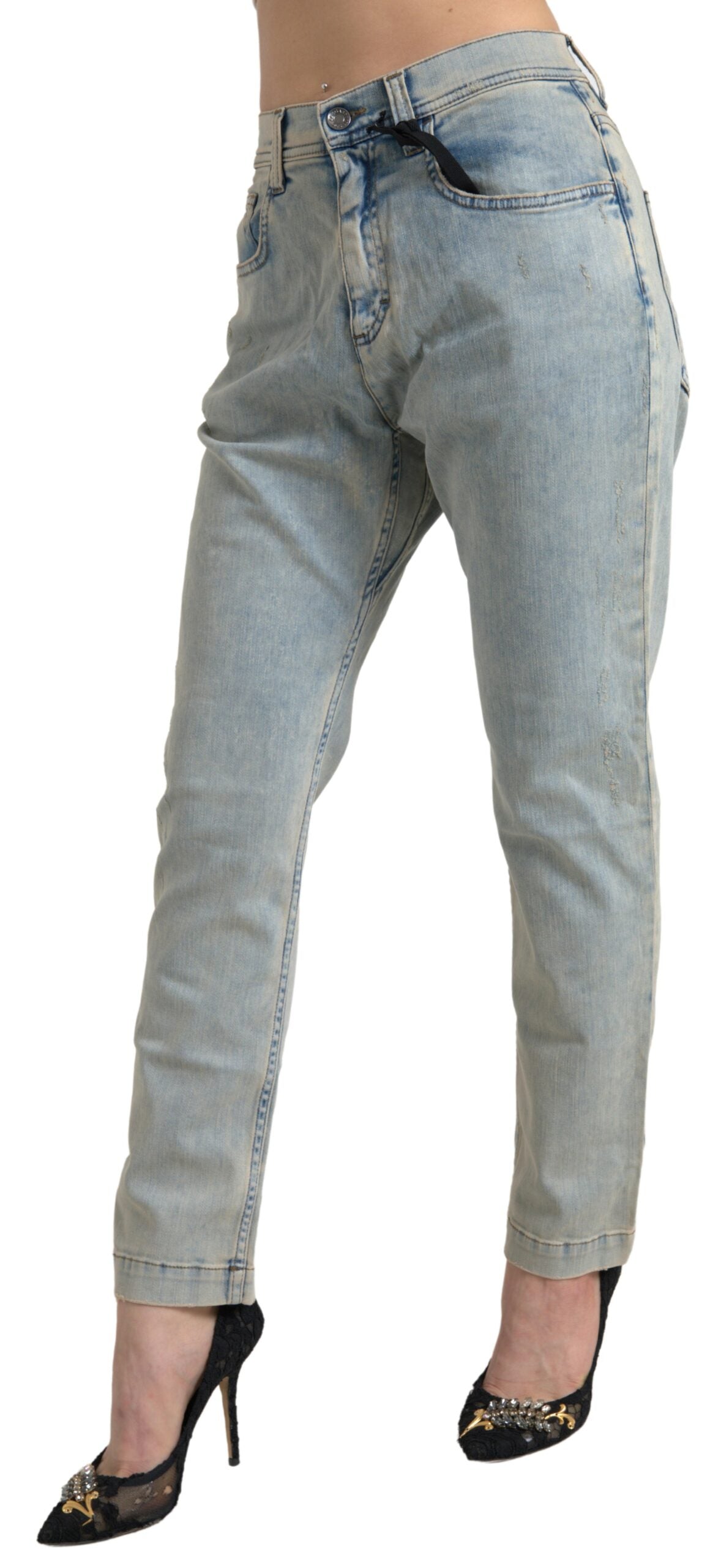 Dolce &amp; Gabbana Chic Jean skinny taille moyenne en bleu