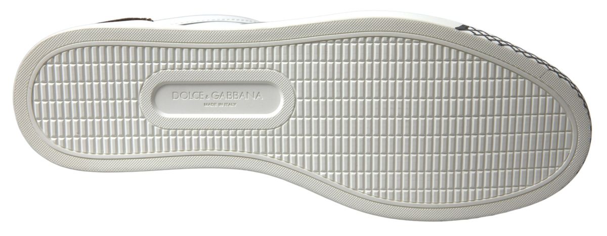 Dolce &amp; Gabbana Baskets décontractées élégantes en cuir blanc