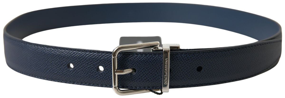 Dolce &amp; Gabbana Ceinture en cuir bleu aigue-marine