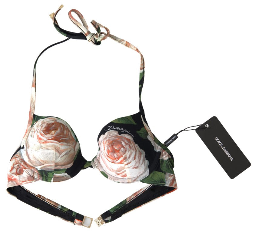 Haut de bikini élastique Floral Elegance Dolce &amp; Gabbana