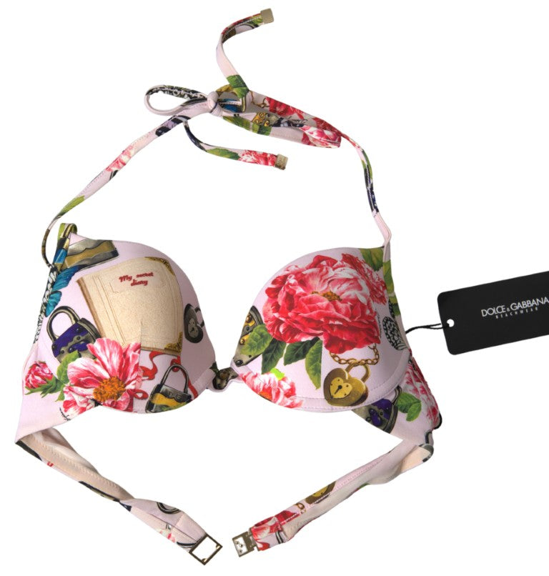 Dolce &amp; Gabbana Chic Haut De Bikini Floral Élégance