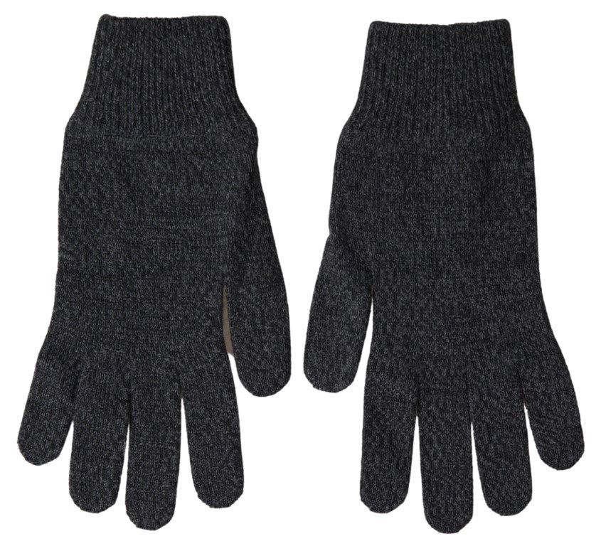 Dolce &amp; Gabbana Gants d'hiver élégants en laine vierge en gris