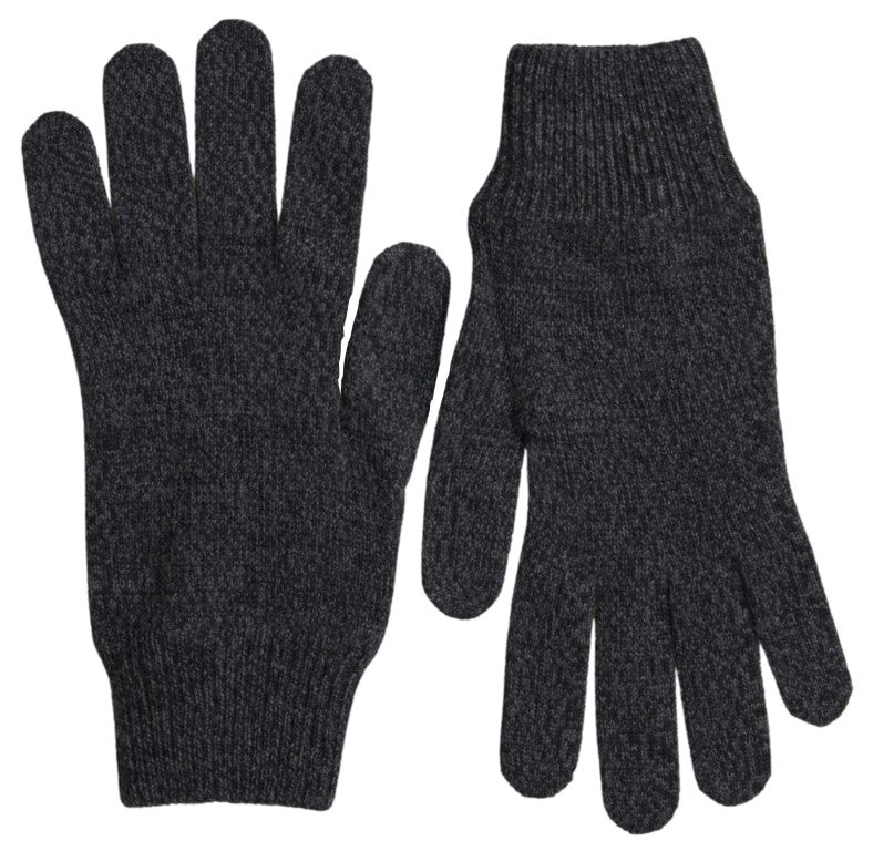 Dolce &amp; Gabbana Gants d'hiver élégants en laine vierge en gris