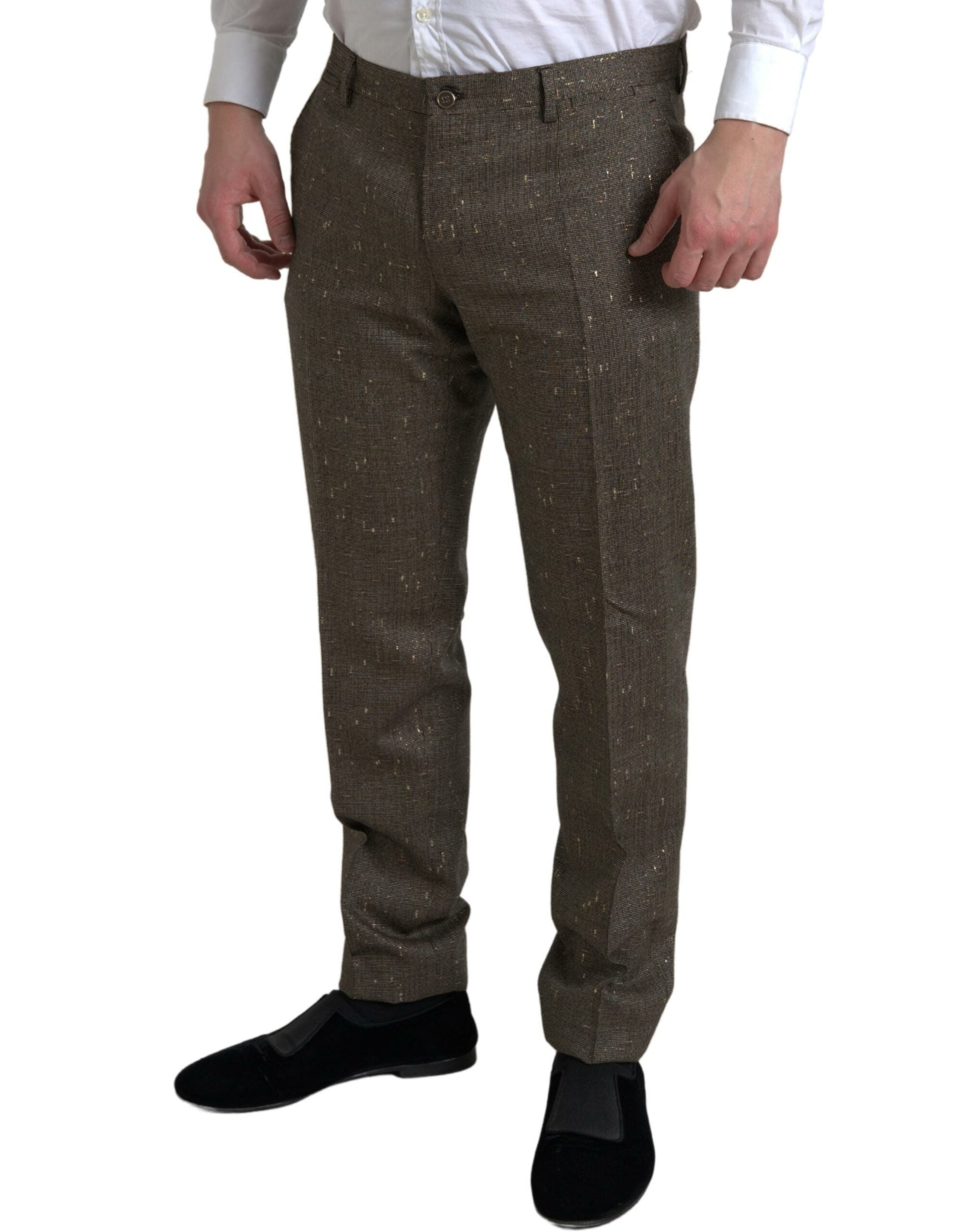 Dolce &amp; Gabbana Pantalon chino skinny élégant en laine