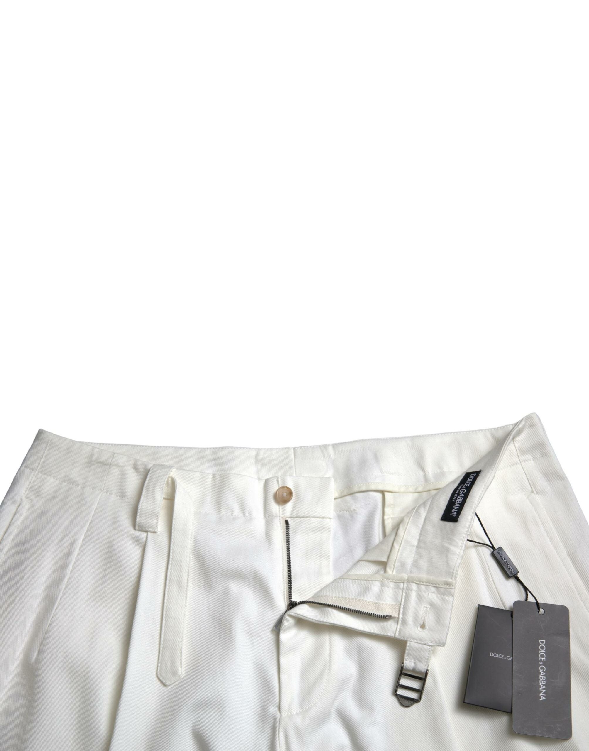 Dolce &amp; Gabbana Bermuda en jean blanc élégant