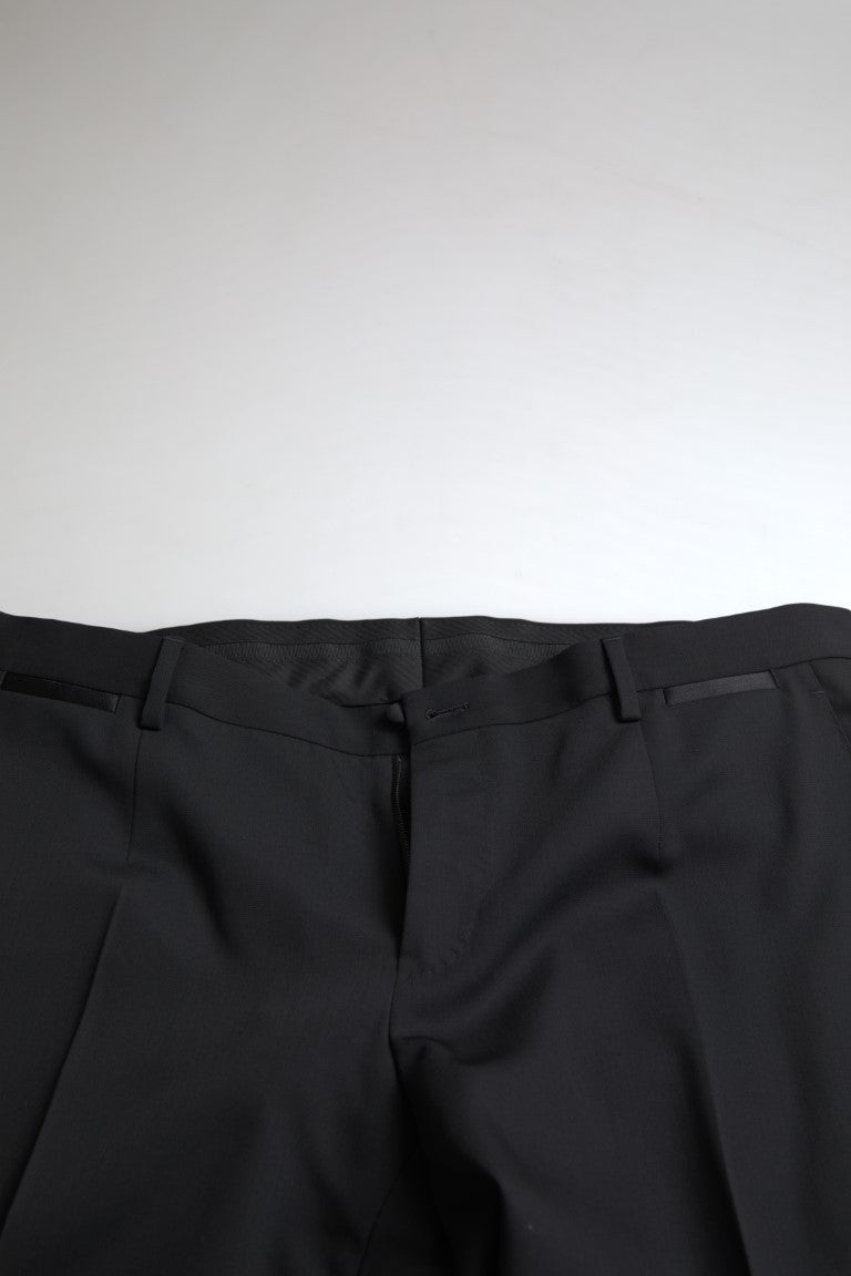 Dolce &amp; Gabbana Costume deux pièces noir élégant coupe slim