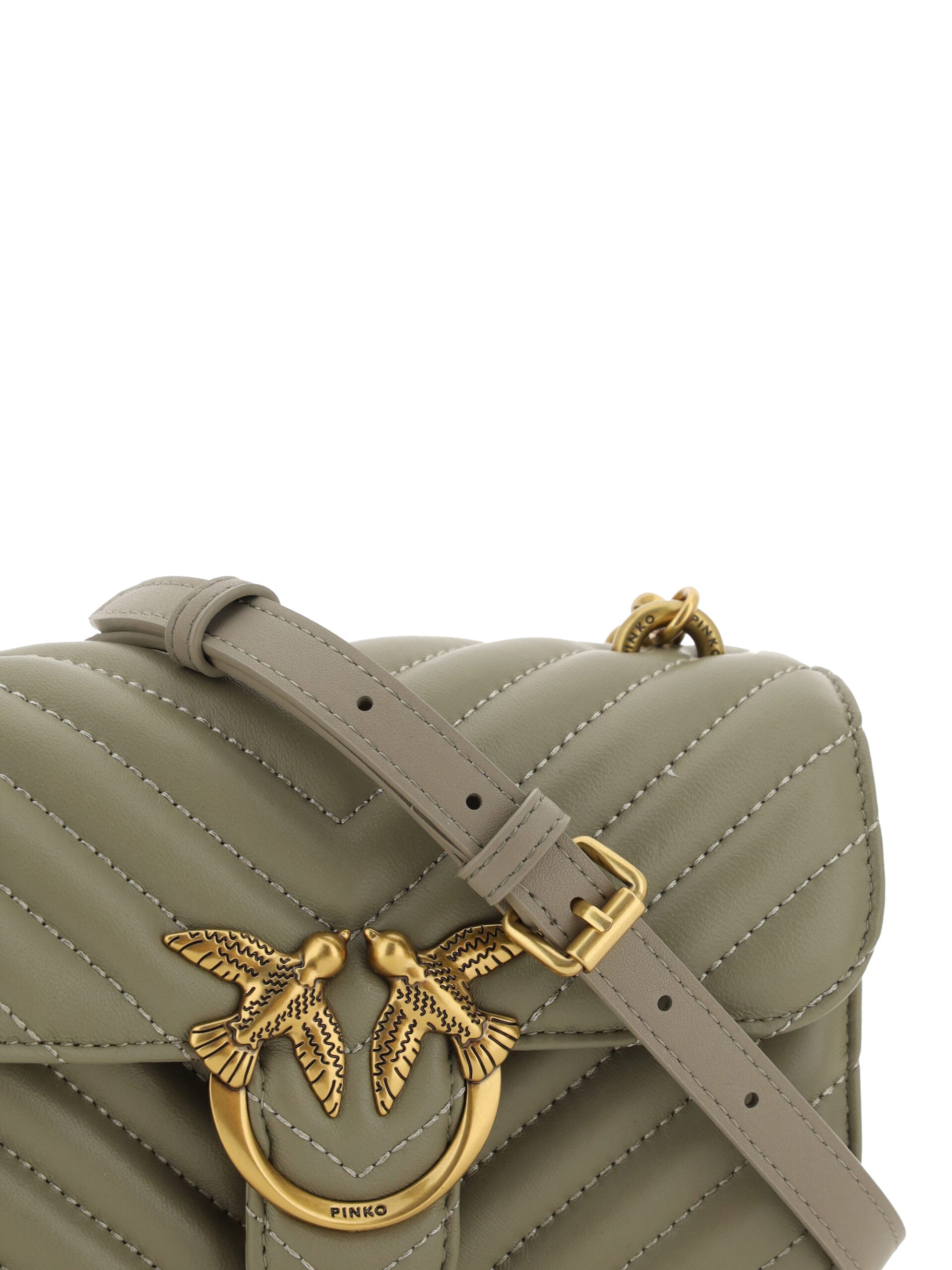 PINKO Chic Mini Love Bell Sac à bandoulière en vert Noce