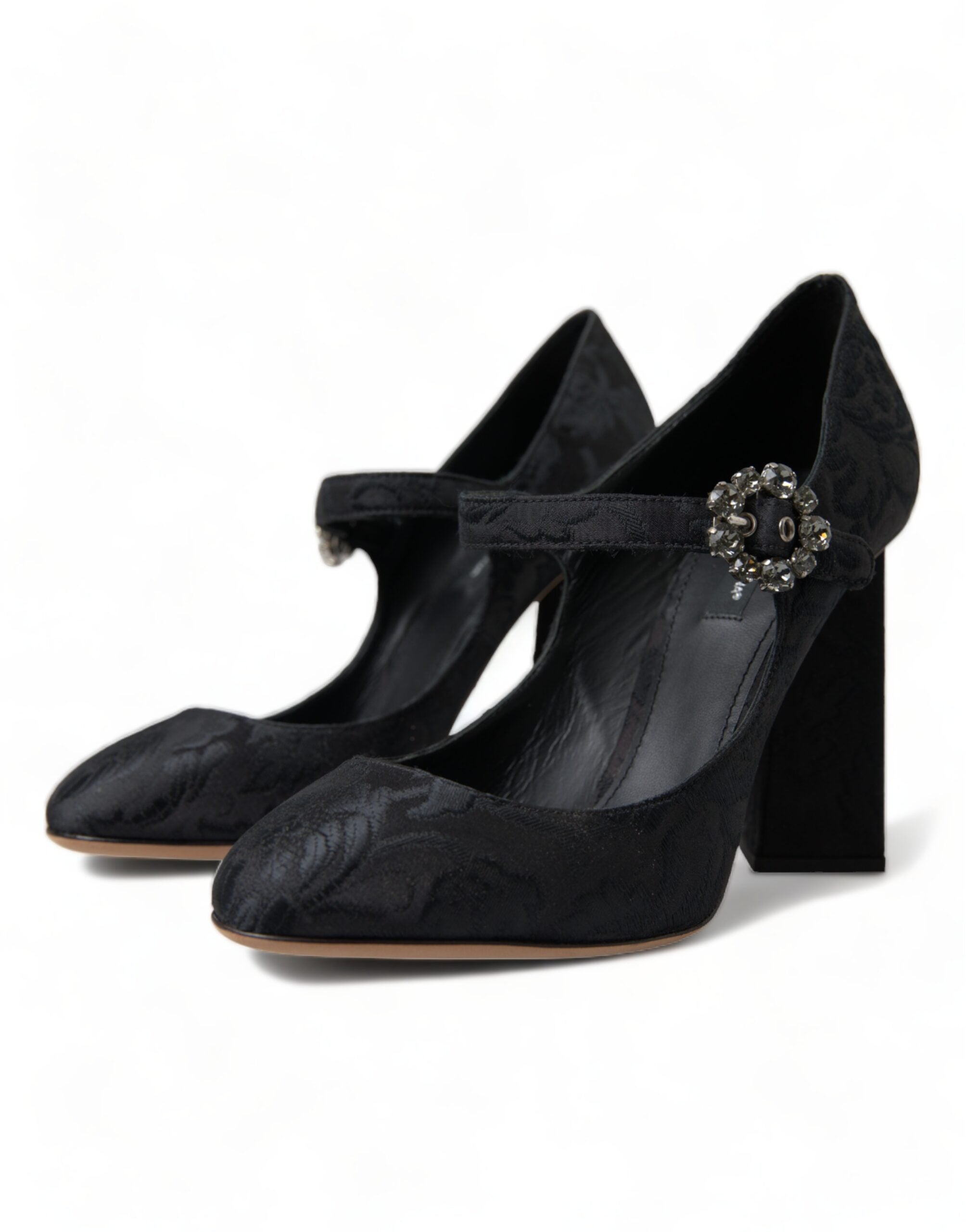 Escarpins Mary Janes en brocart noir Dolce &amp; Gabbana Chic