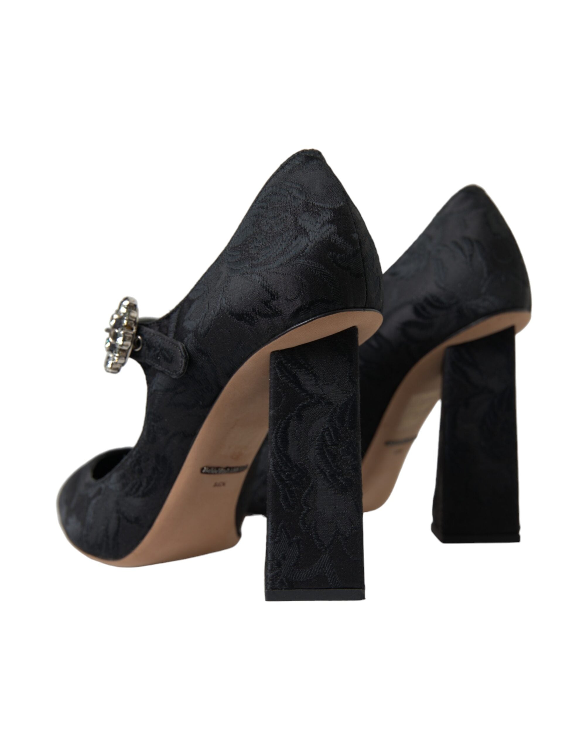 Escarpins Mary Janes en brocart noir Dolce &amp; Gabbana Chic