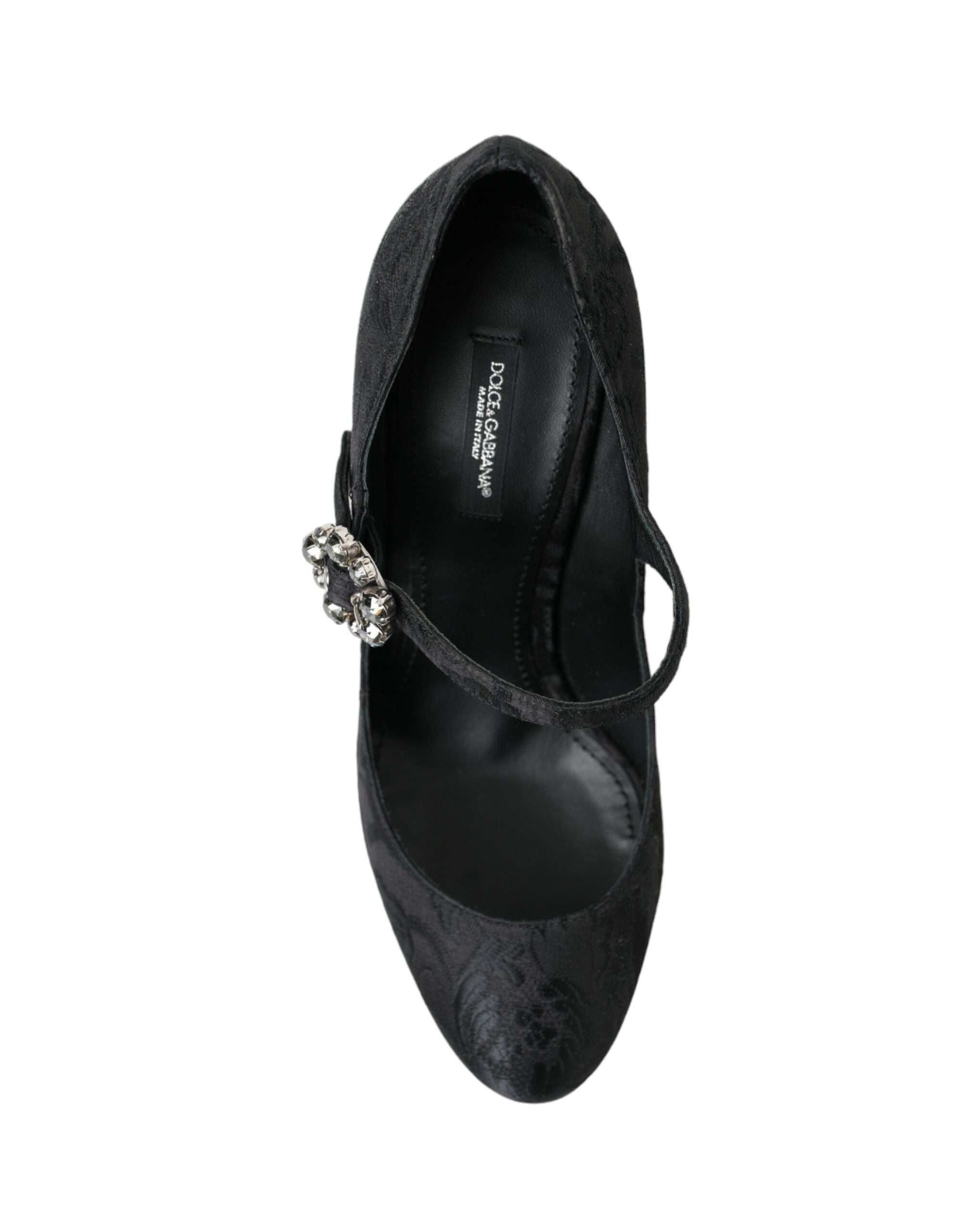 Escarpins Mary Janes en brocart noir Dolce &amp; Gabbana Chic