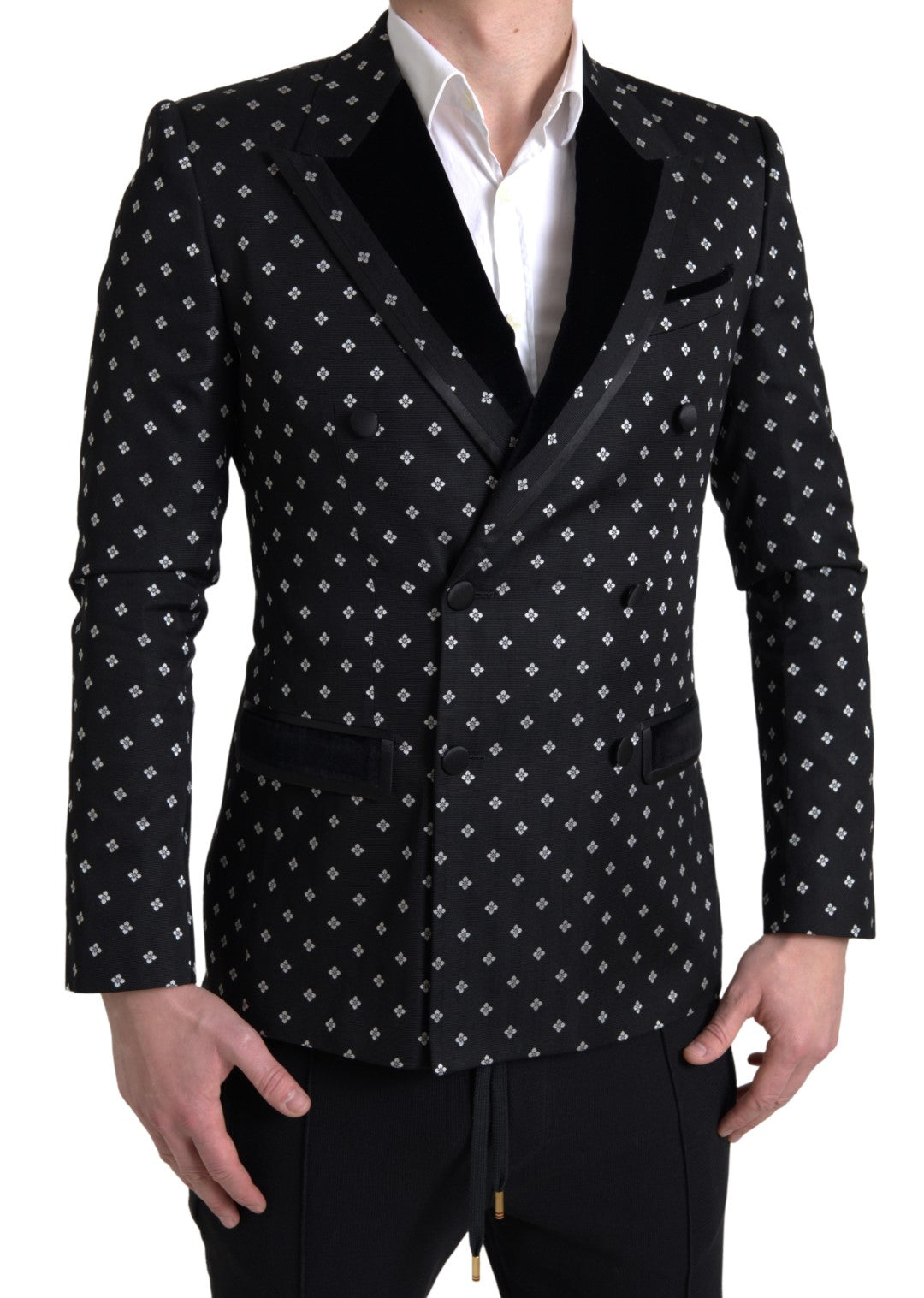 Dolce &amp; Gabbana Blazer slim élégant à motifs géométriques