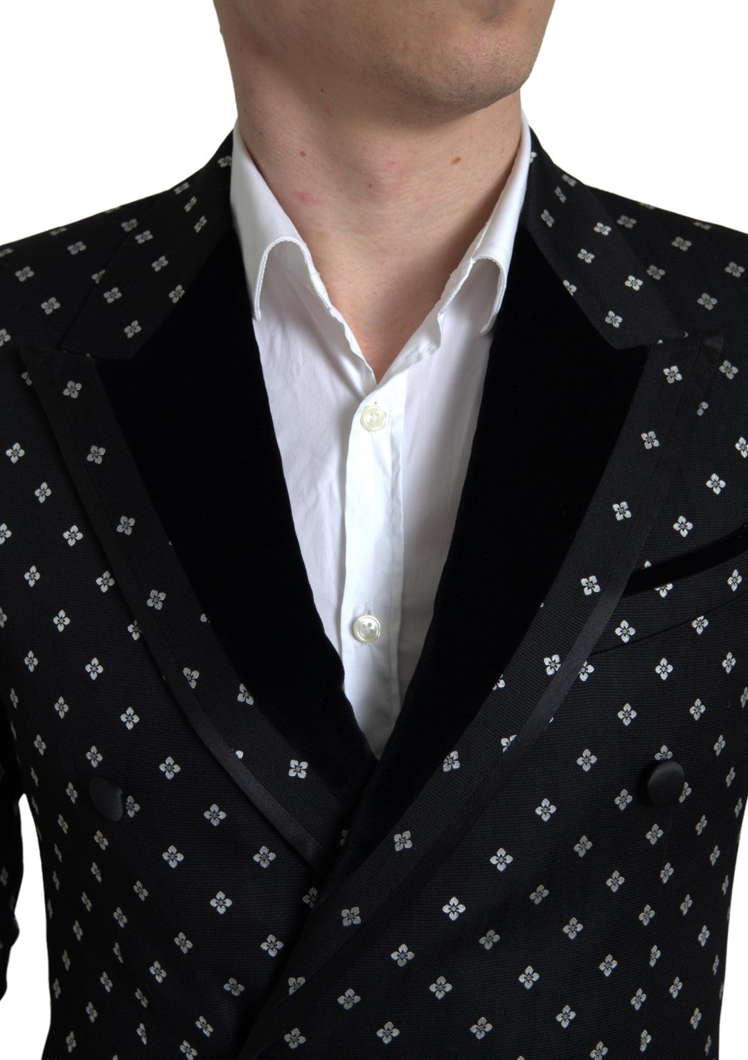 Dolce &amp; Gabbana Blazer slim élégant à motifs géométriques