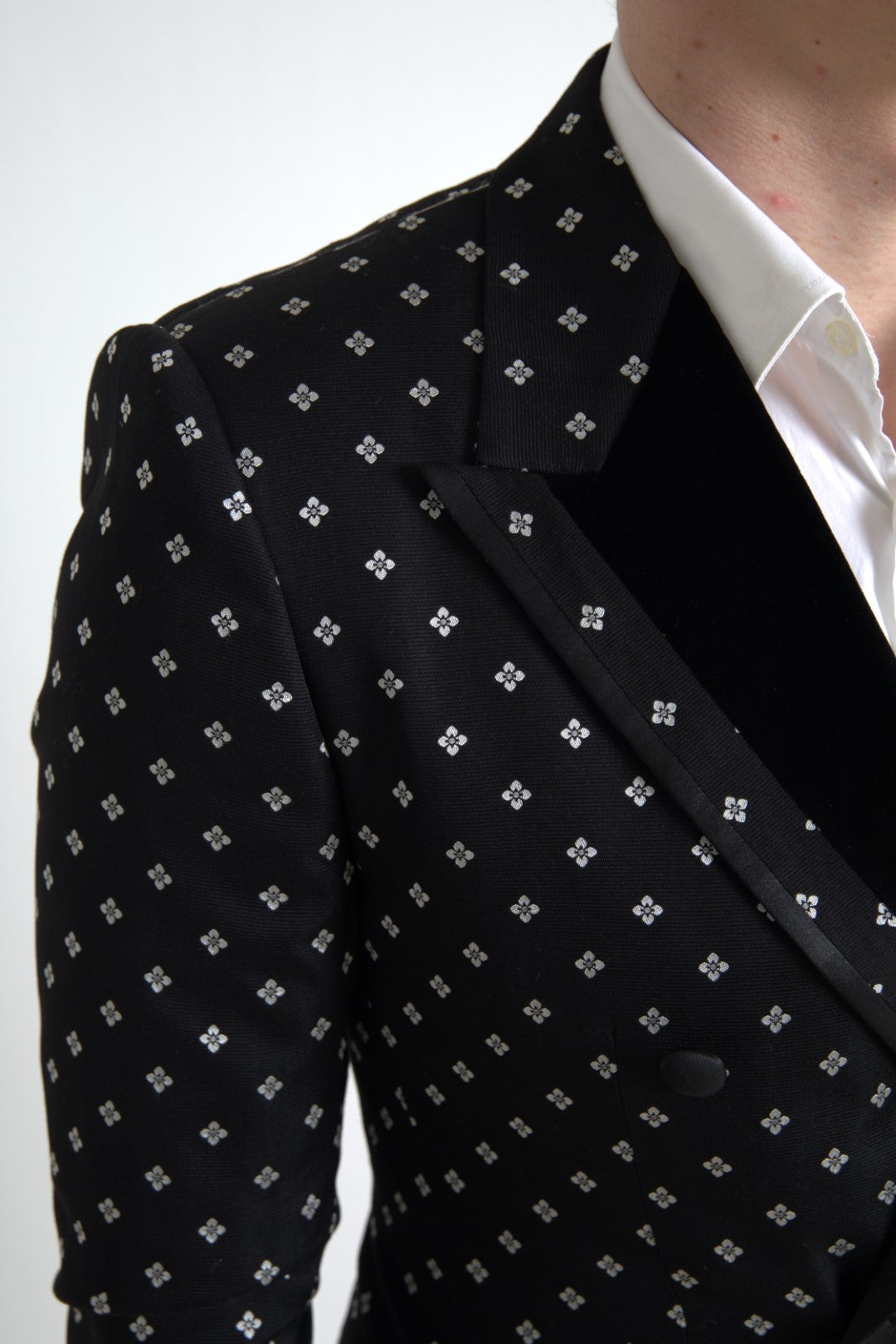 Dolce &amp; Gabbana Blazer slim élégant à motifs géométriques